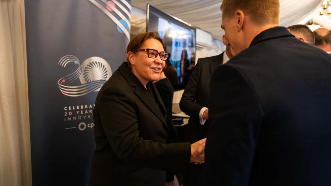 Anna Turley MP for Redcar attending CPI’s 20th Anniversary reception at Westminster.