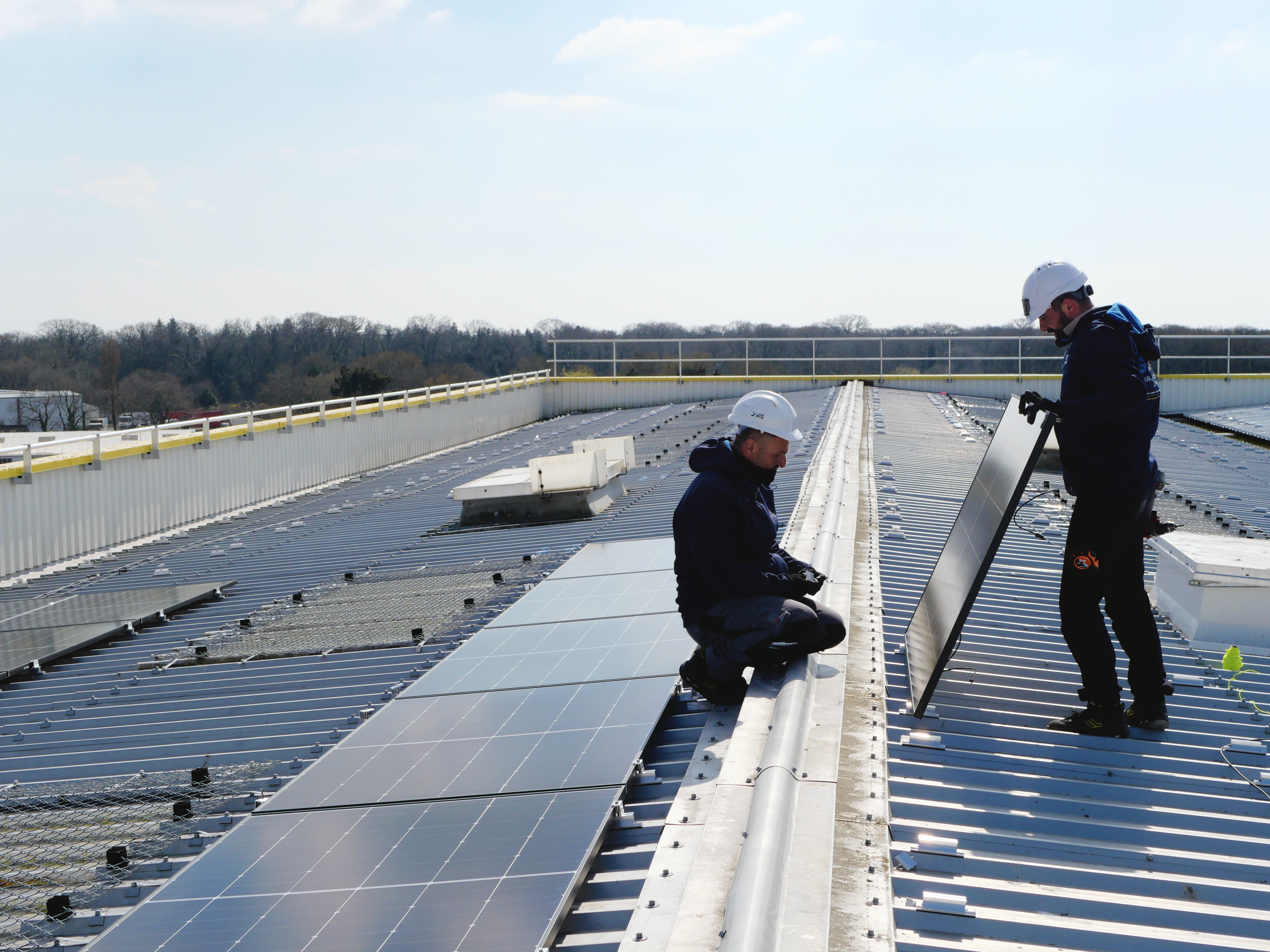 Installation des panneaux solaires