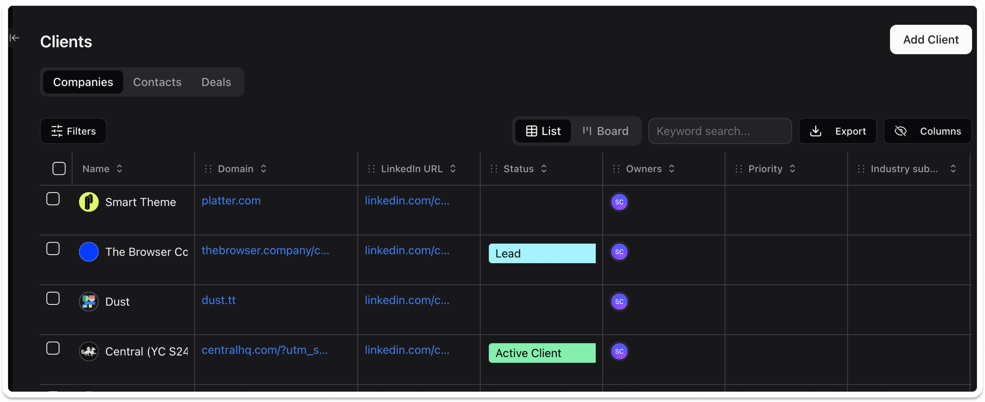 stardex ai feature | CRM