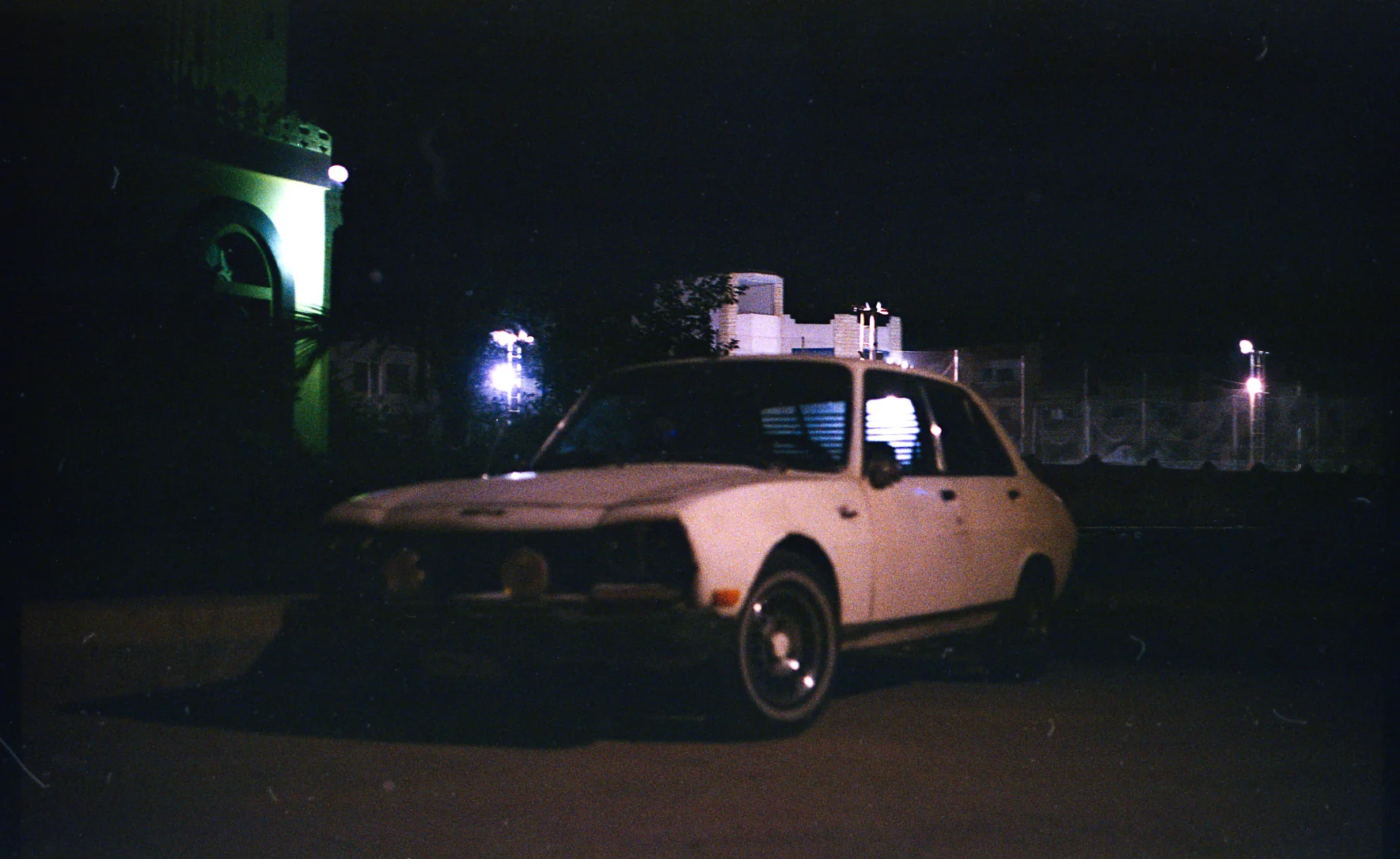 White Car After Dark