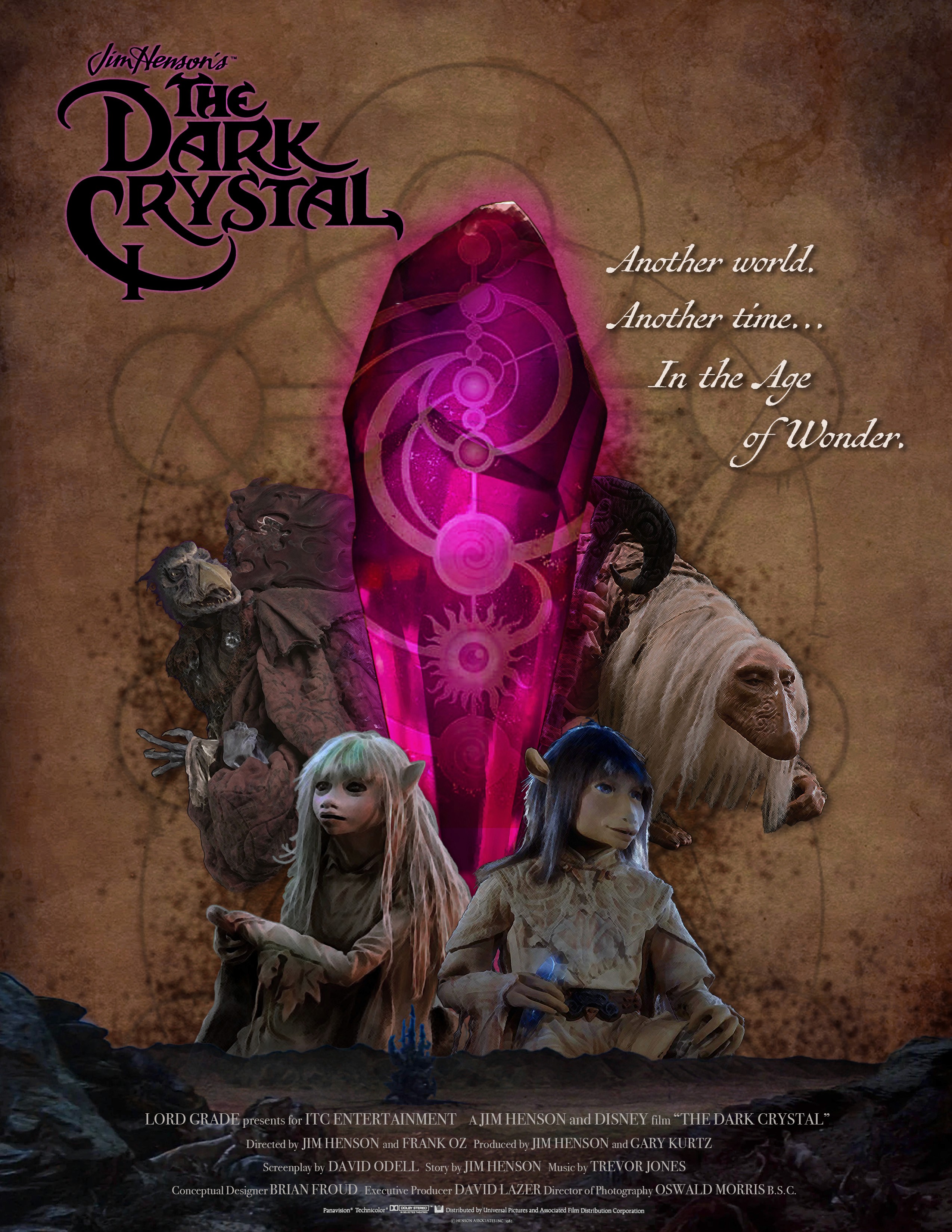 completed movie poster for The Dark Crystal