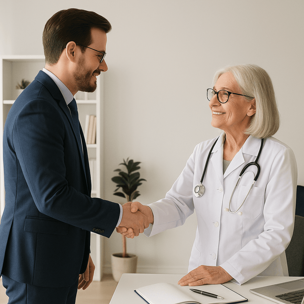 Doctor working