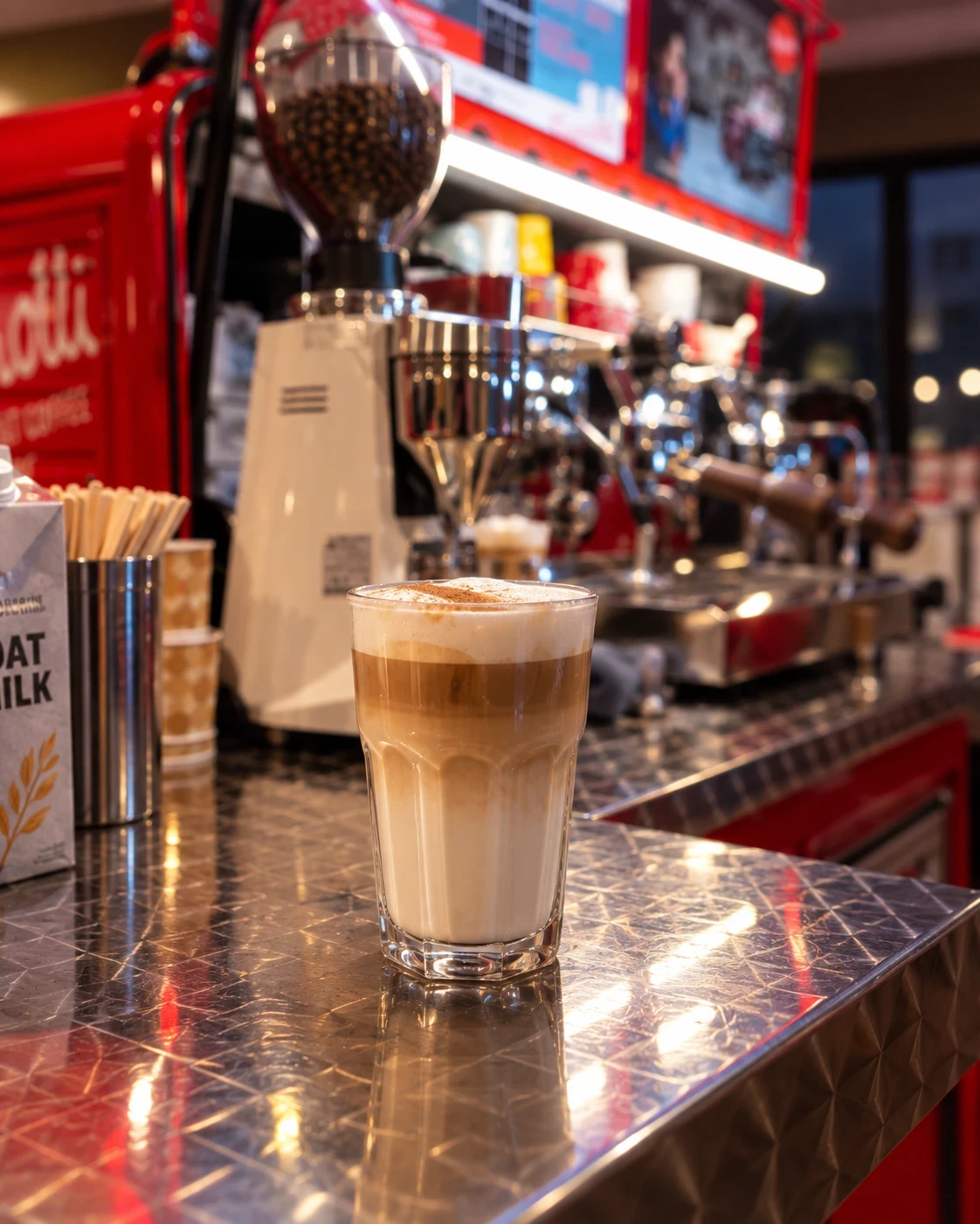 Vegan Latte mit Hafermilch