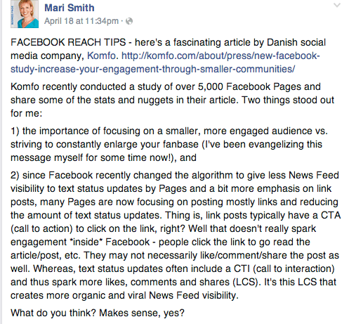 Mari Smith's Post