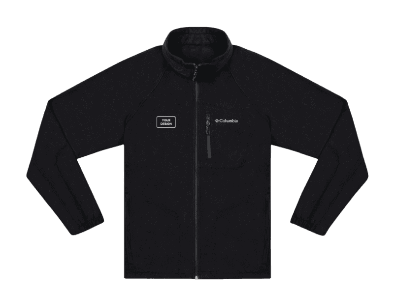 Columbia fleece jacket customized for employee appreciation