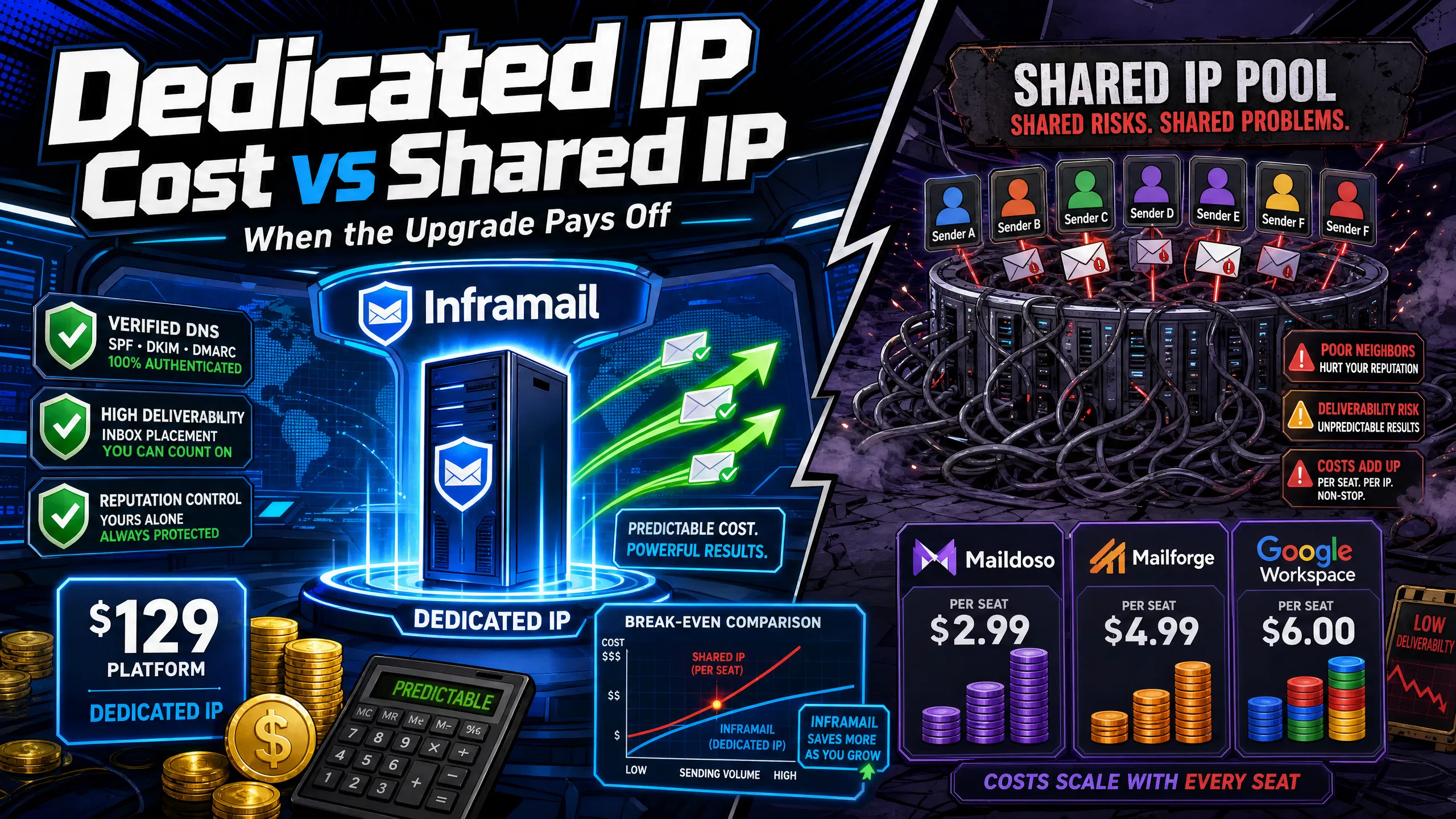 Dedicated IP Cost vs Shared IP: When the Upgrade Pays Off for Cold Email Agencies