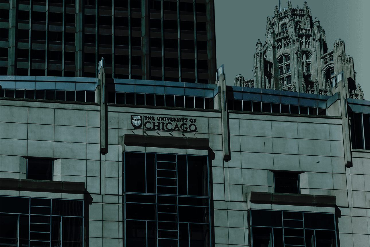 “Exterior of The University of Chicago, partner in Harper Health’s executive physical program.