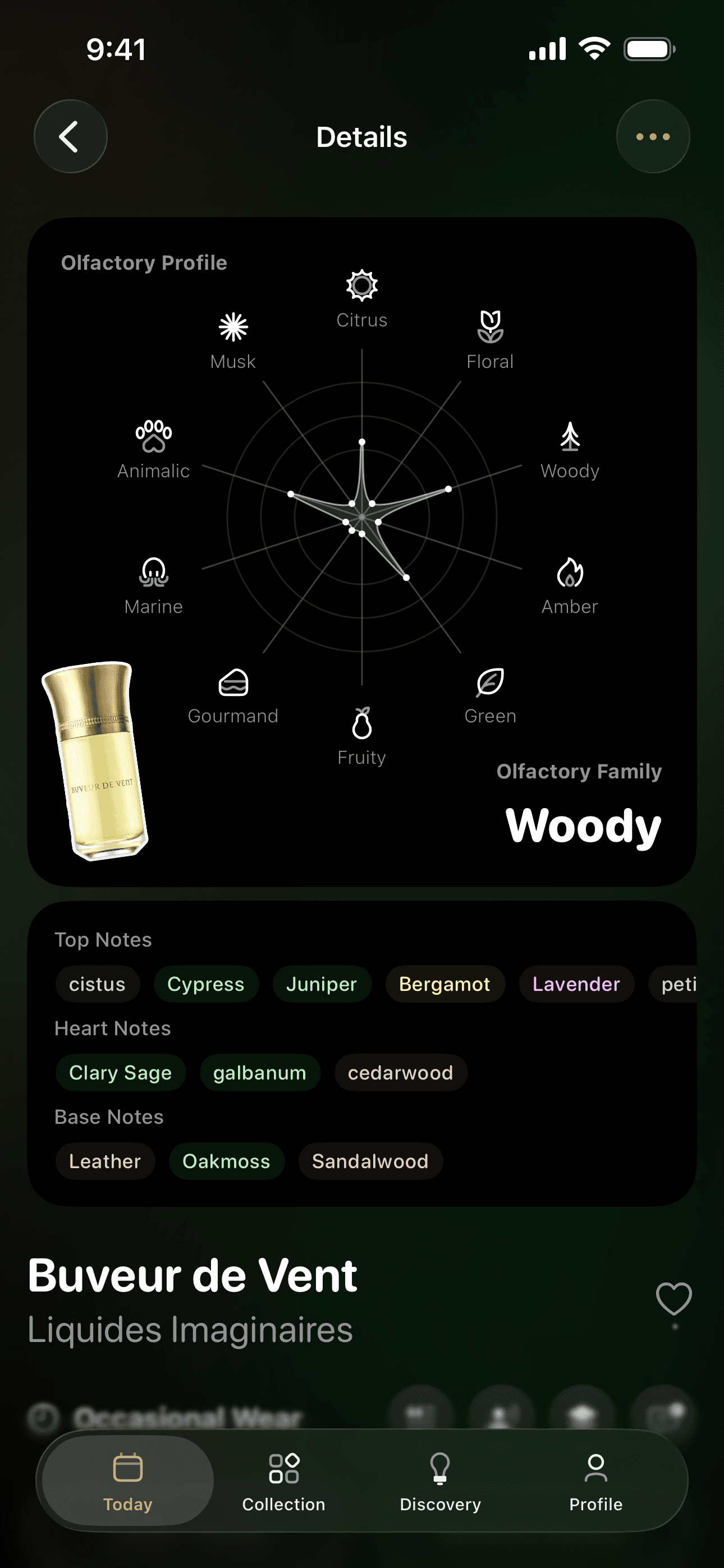 Perfume Details view expanded