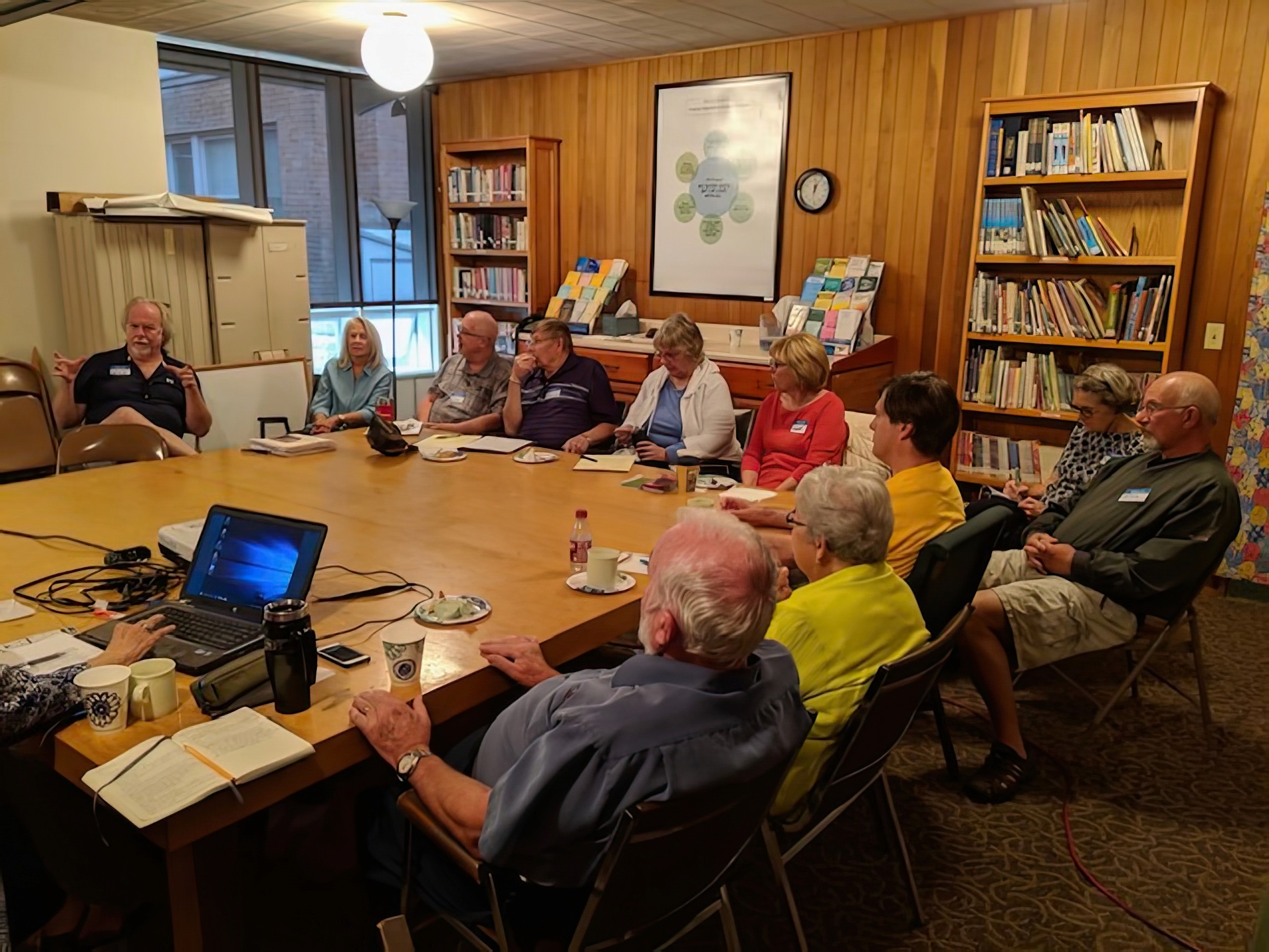 Marilyn Morgan, Liturgical Design Consultant, advising a Lutheran church in Boise, Idaho