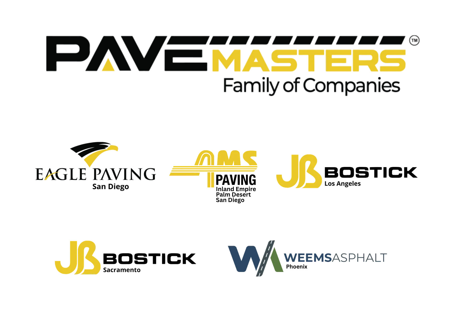 PaveMasters family of companies logos