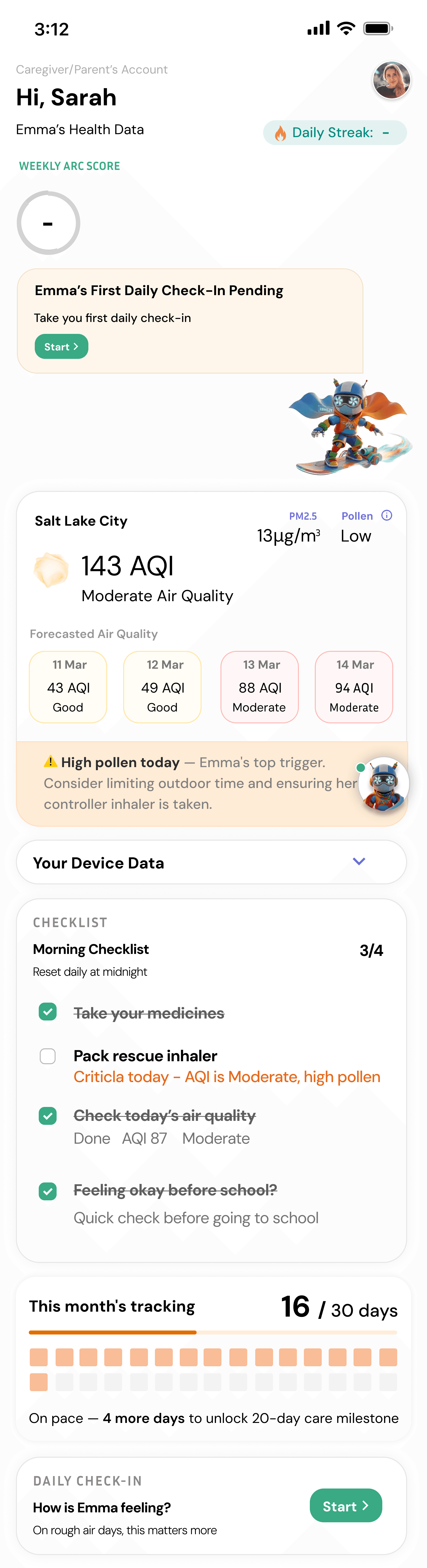 Voo's High-fidelyty prototype