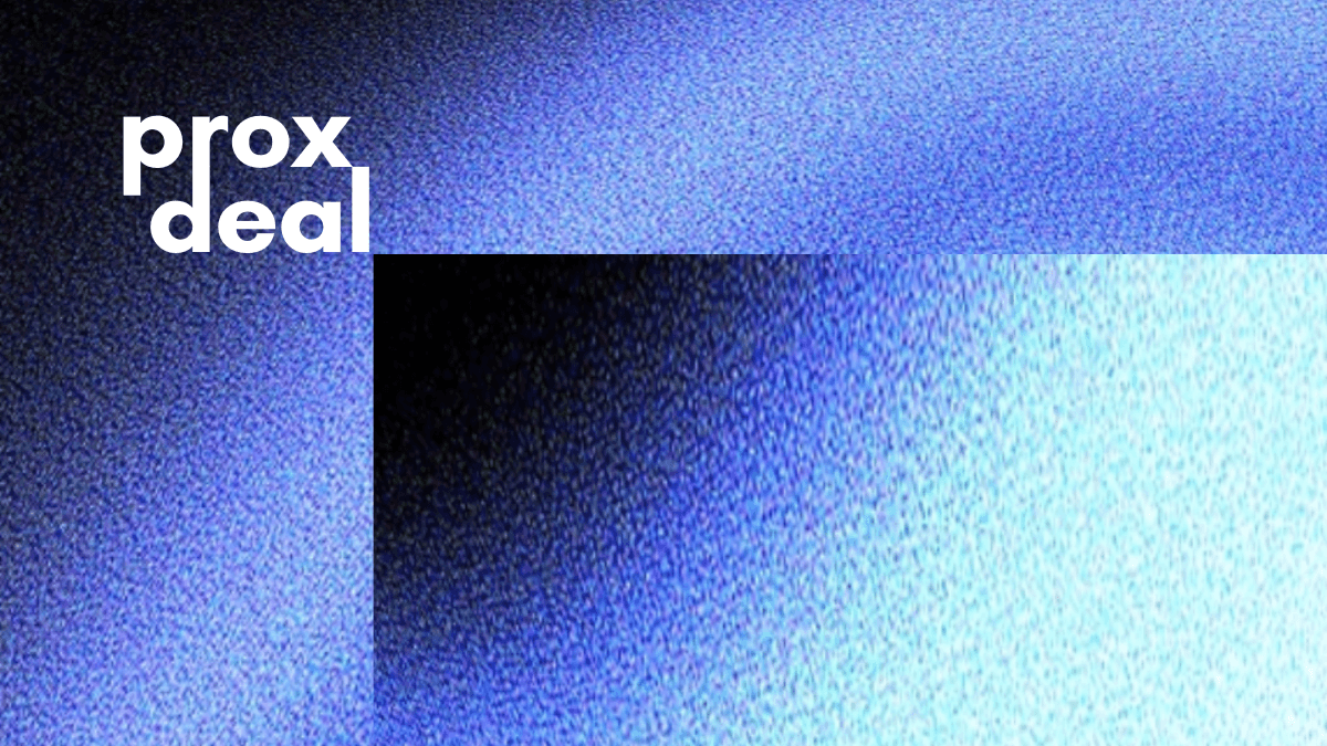 abstract color gradient with ProxDeal logo