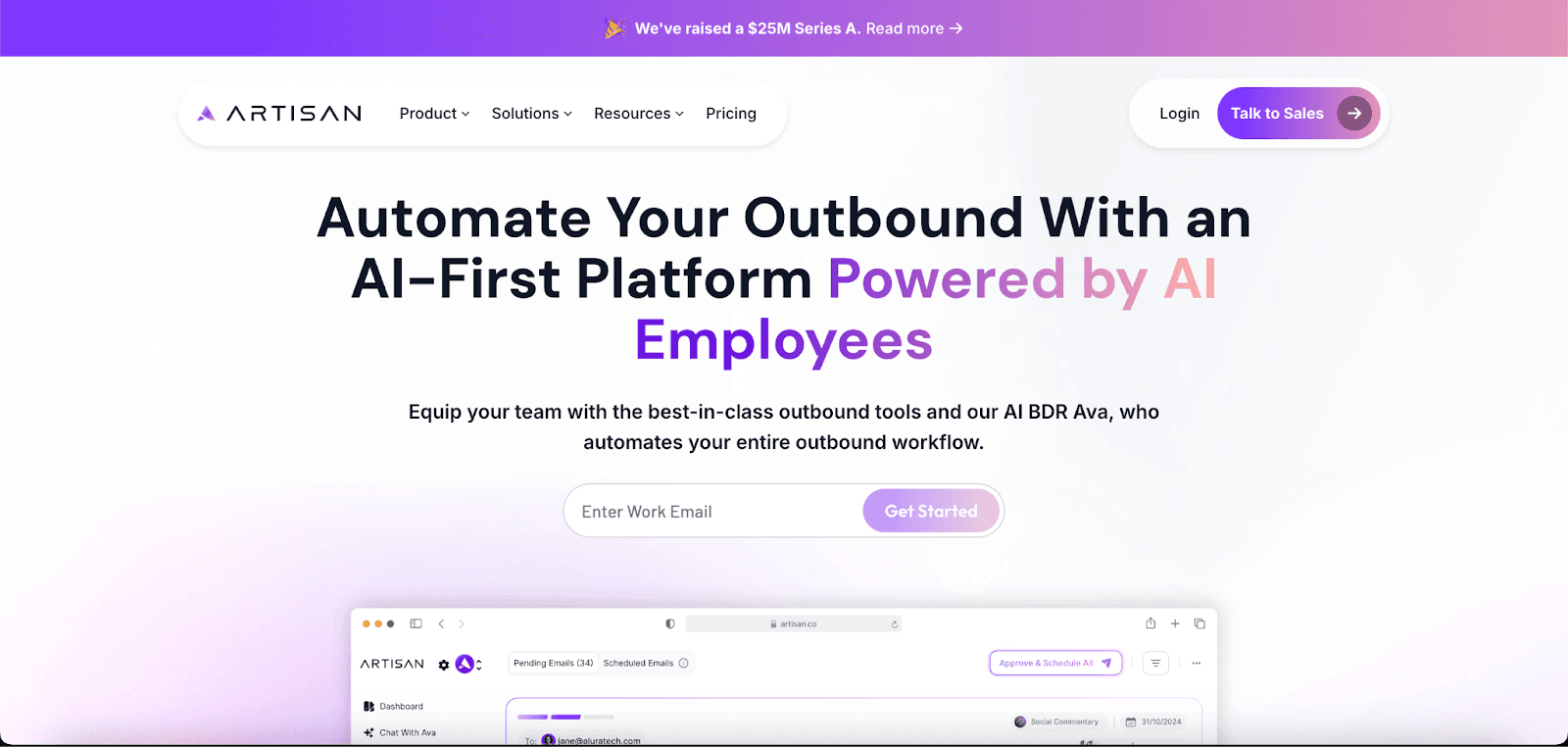 Artisan Homepage