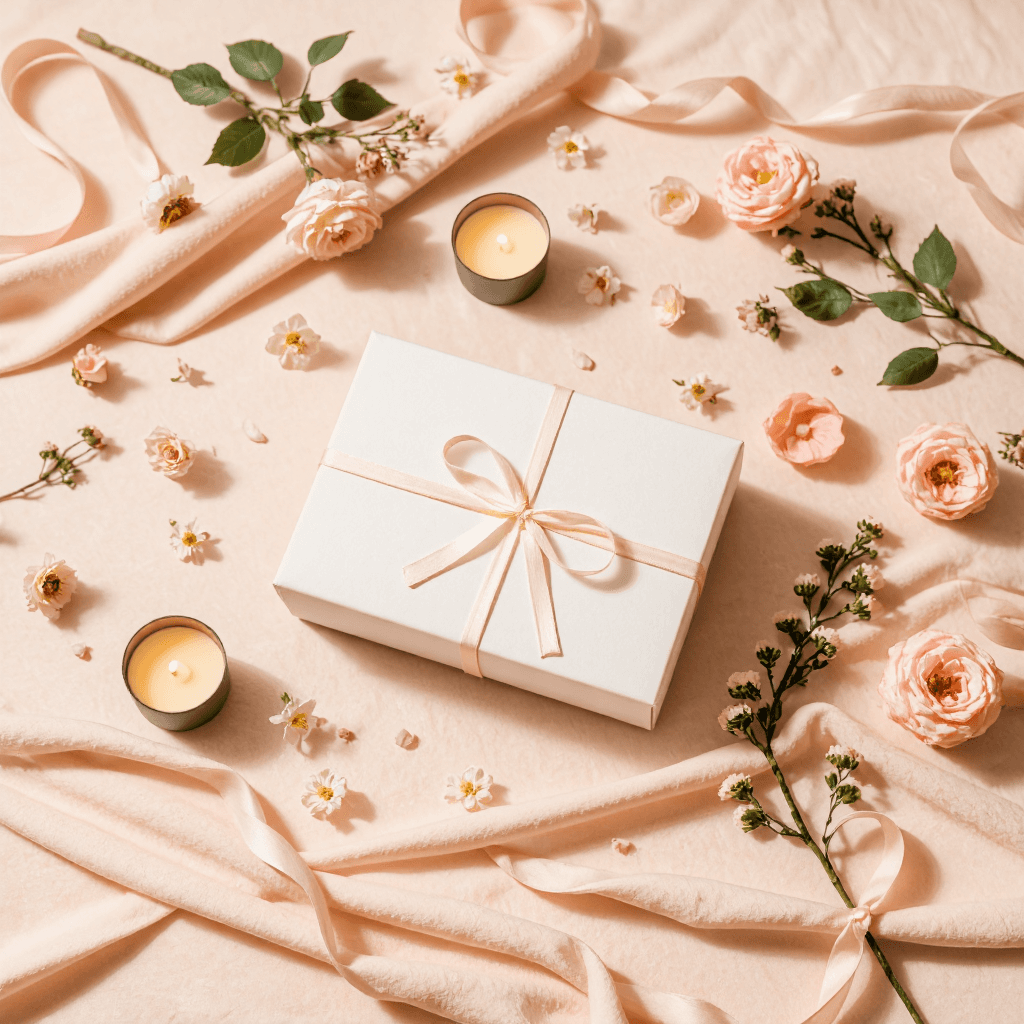 product photography of gift box