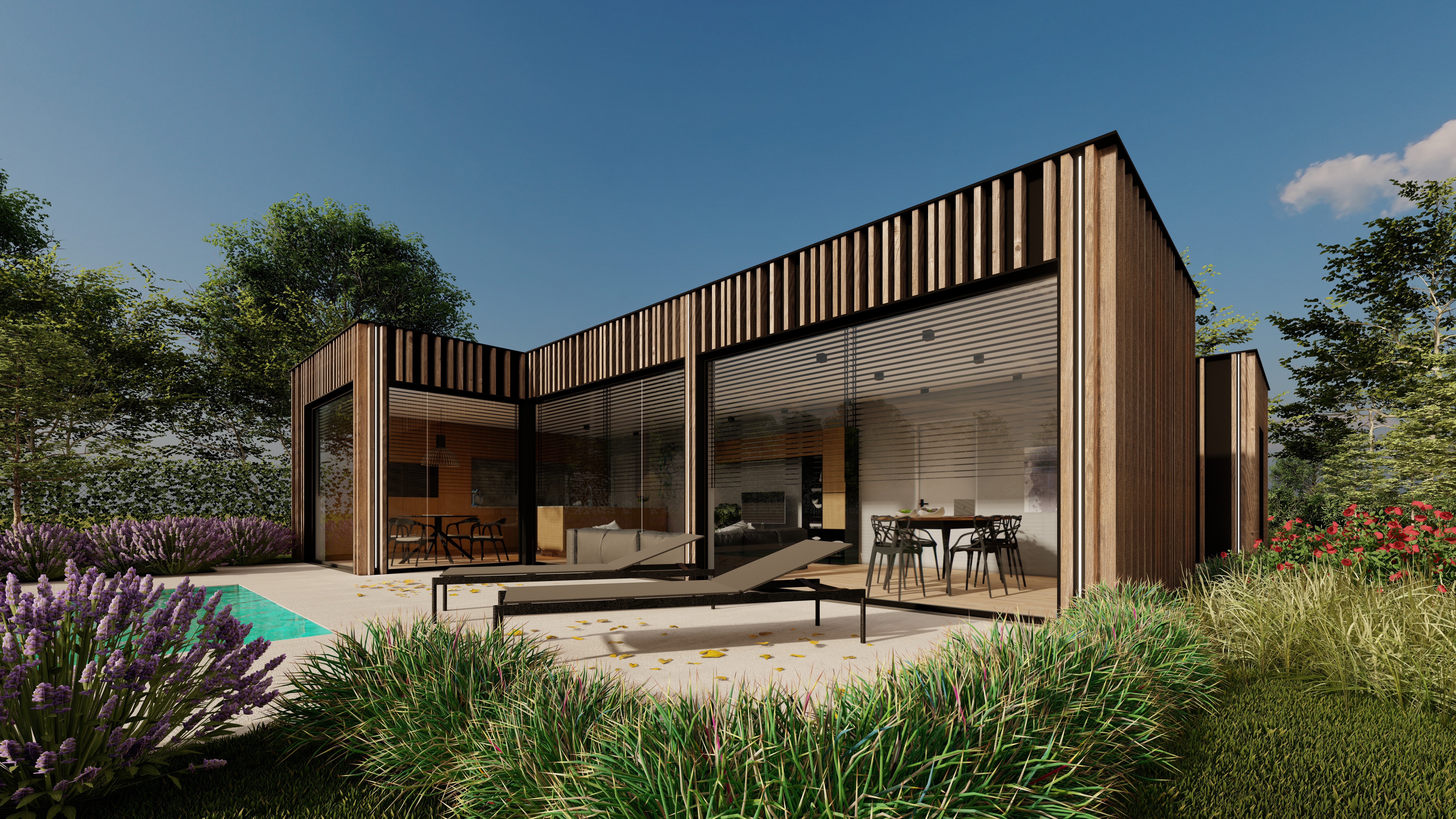 render butiengevel hout hub134