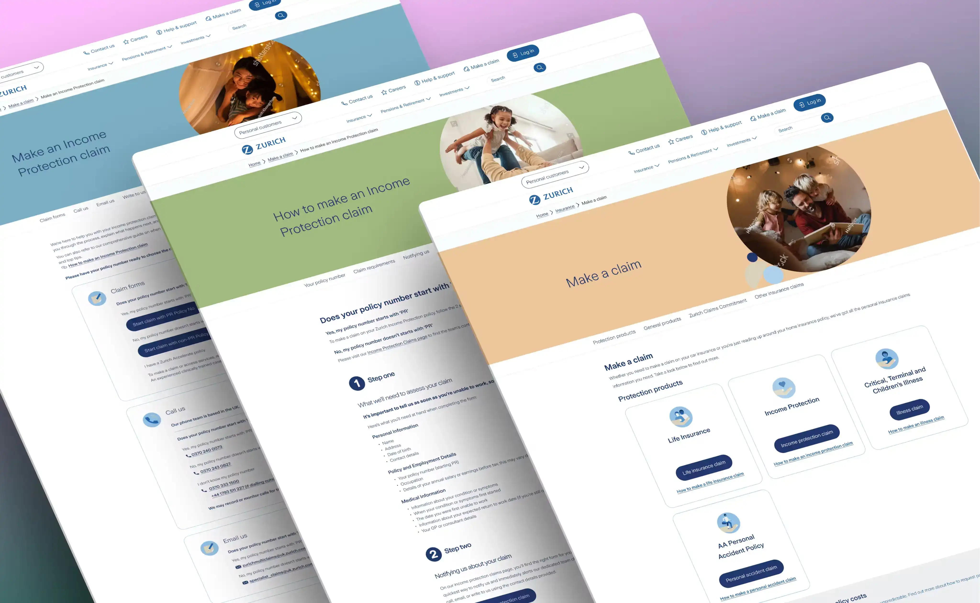 Visualising the future state, wireframes that helped stakeholders envision the complete user journey redesign.