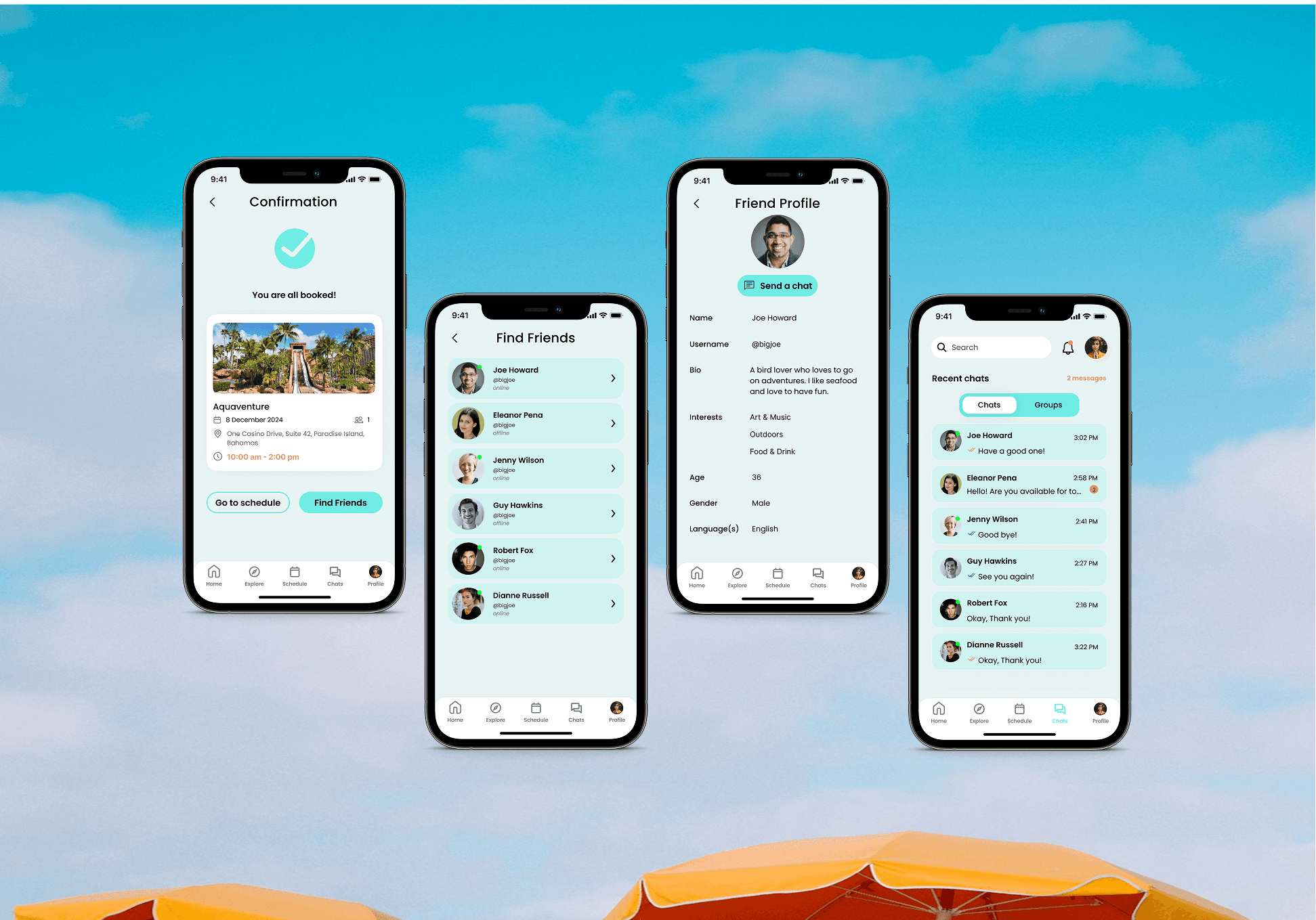 Find friends on travel mingle app