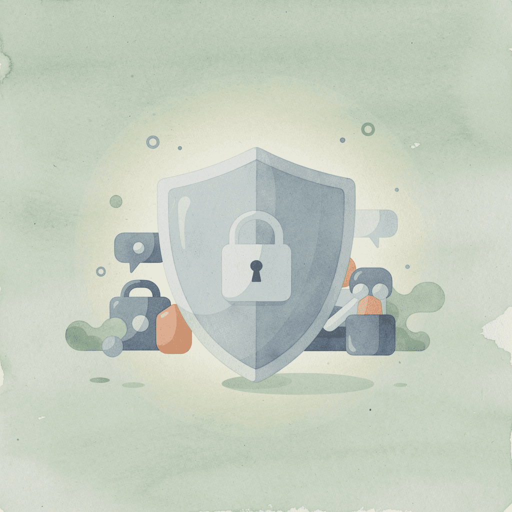 Shield protecting a streaming device representing consumer legal rights