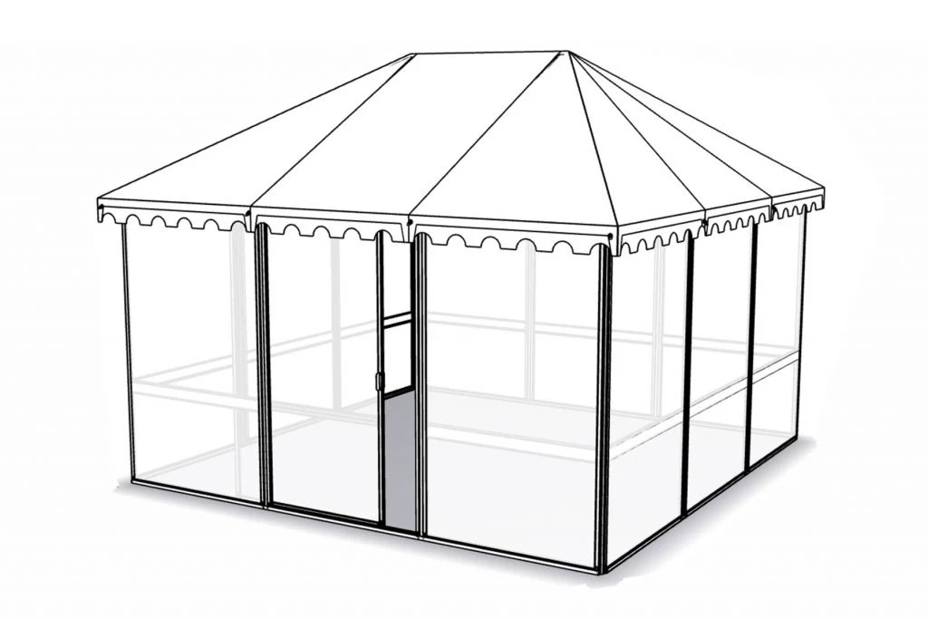 Gazebo Maison Jaune