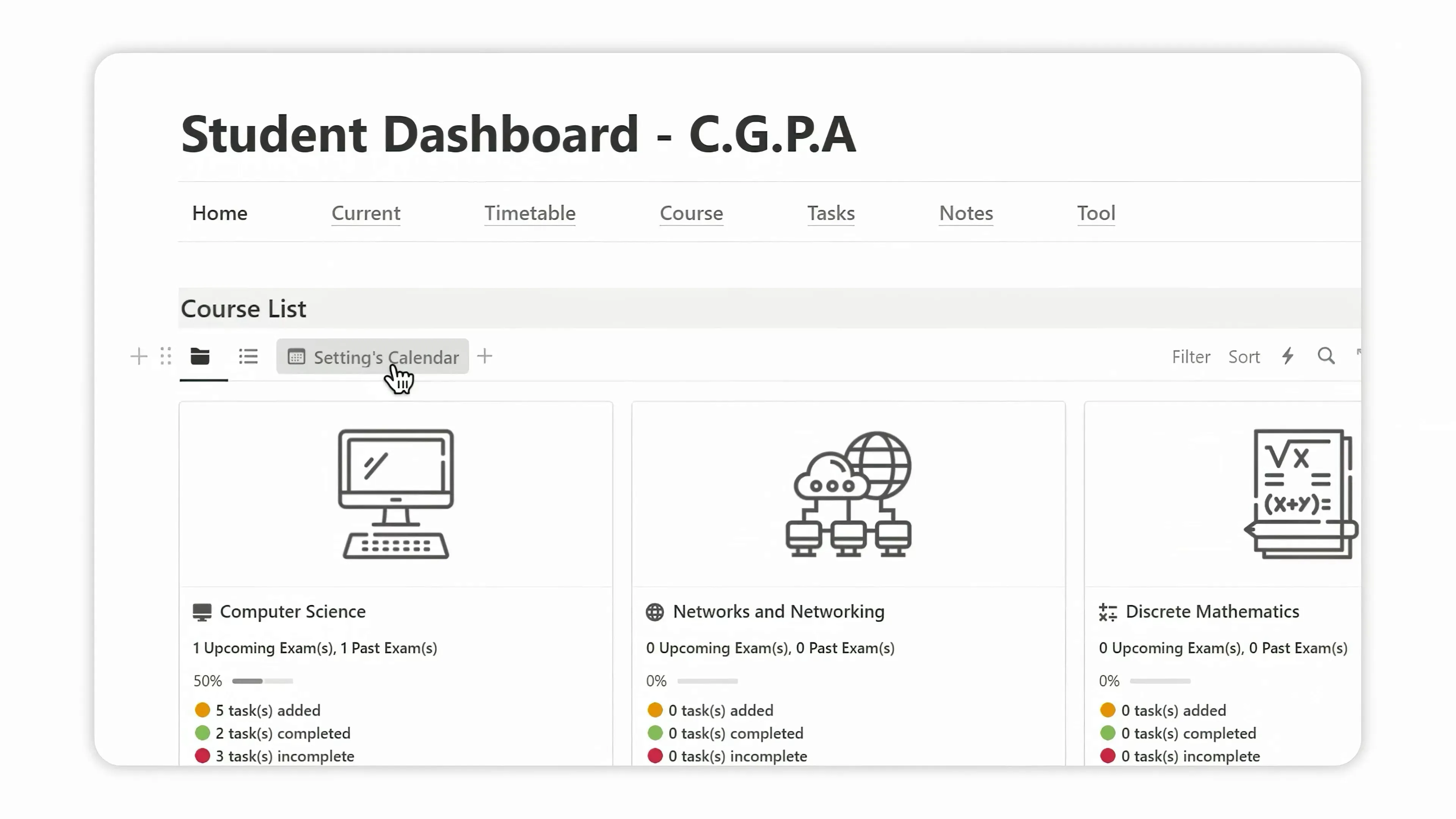 Image of Automated Student Dashboard