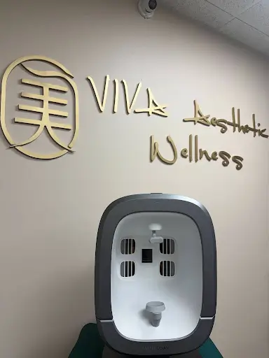 MANA skin analyzer device at Viva Aesthetic Wellness clinic.