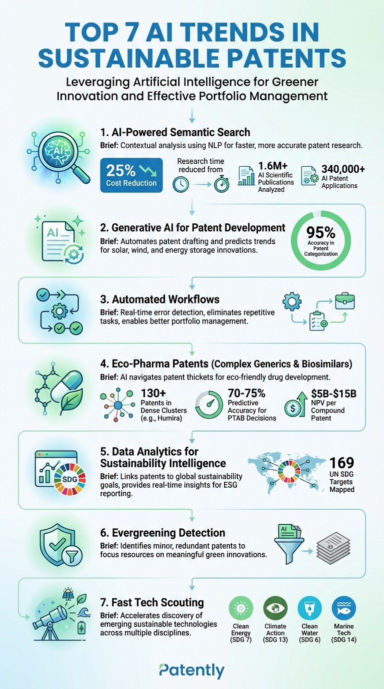 7 AI Trends Transforming Sustainable Patent Management