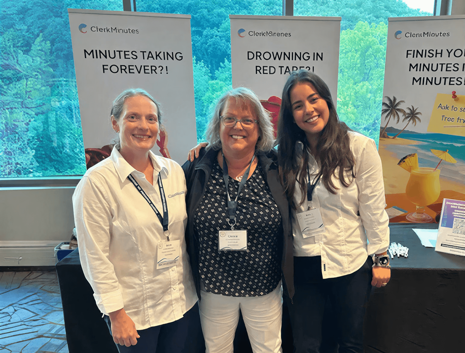 ClerkMinutes presence at a conference