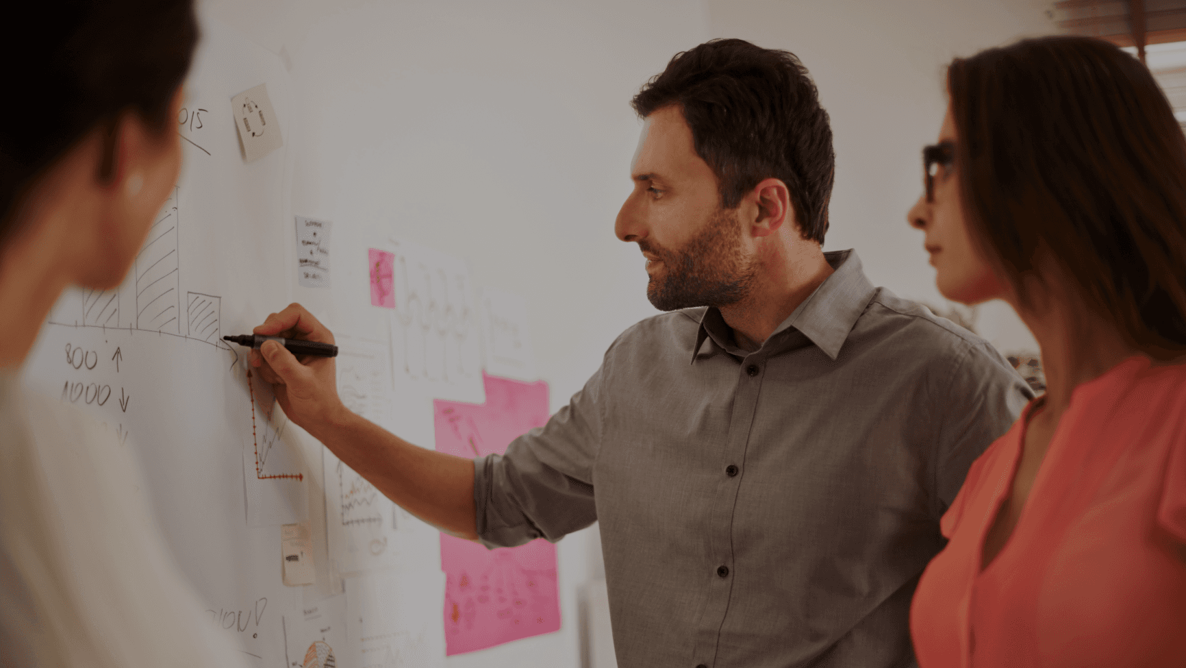 Office discussion scene