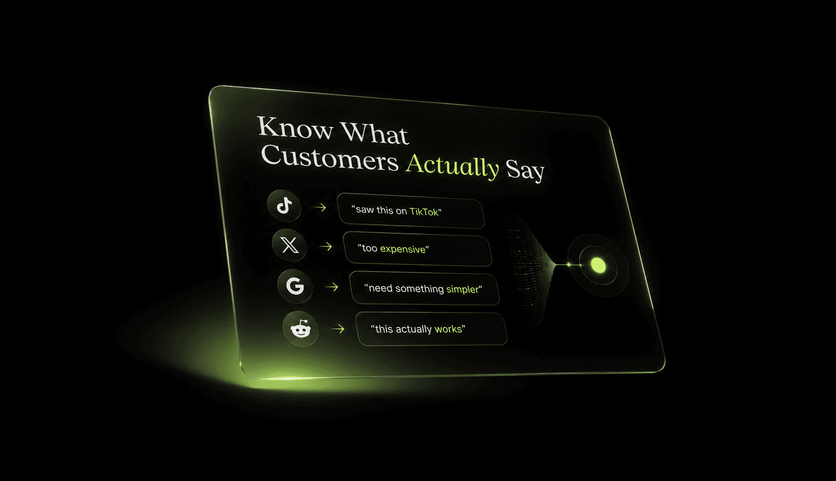 Generate product feature screenshot