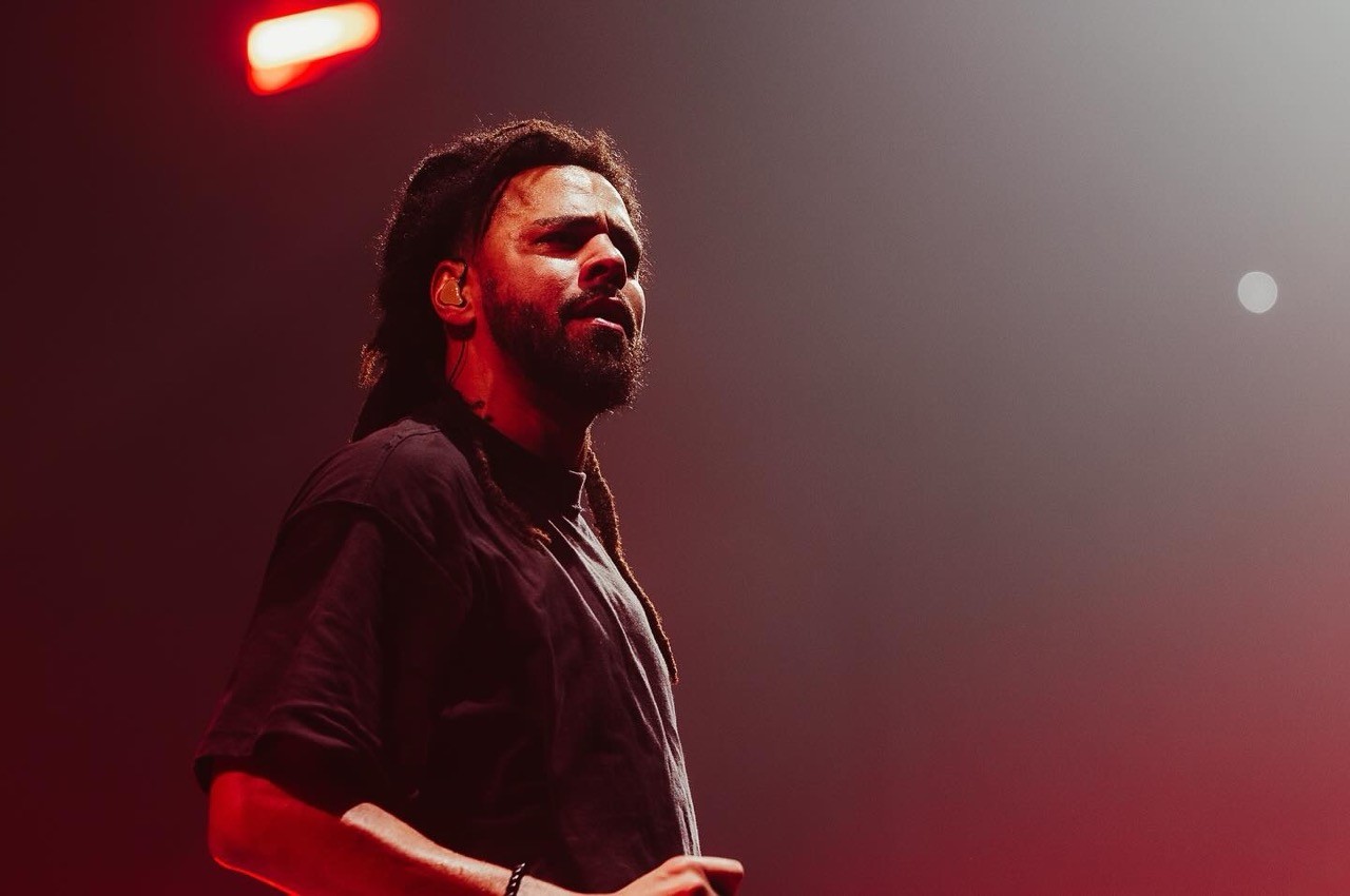 J. Cole at a convert. 