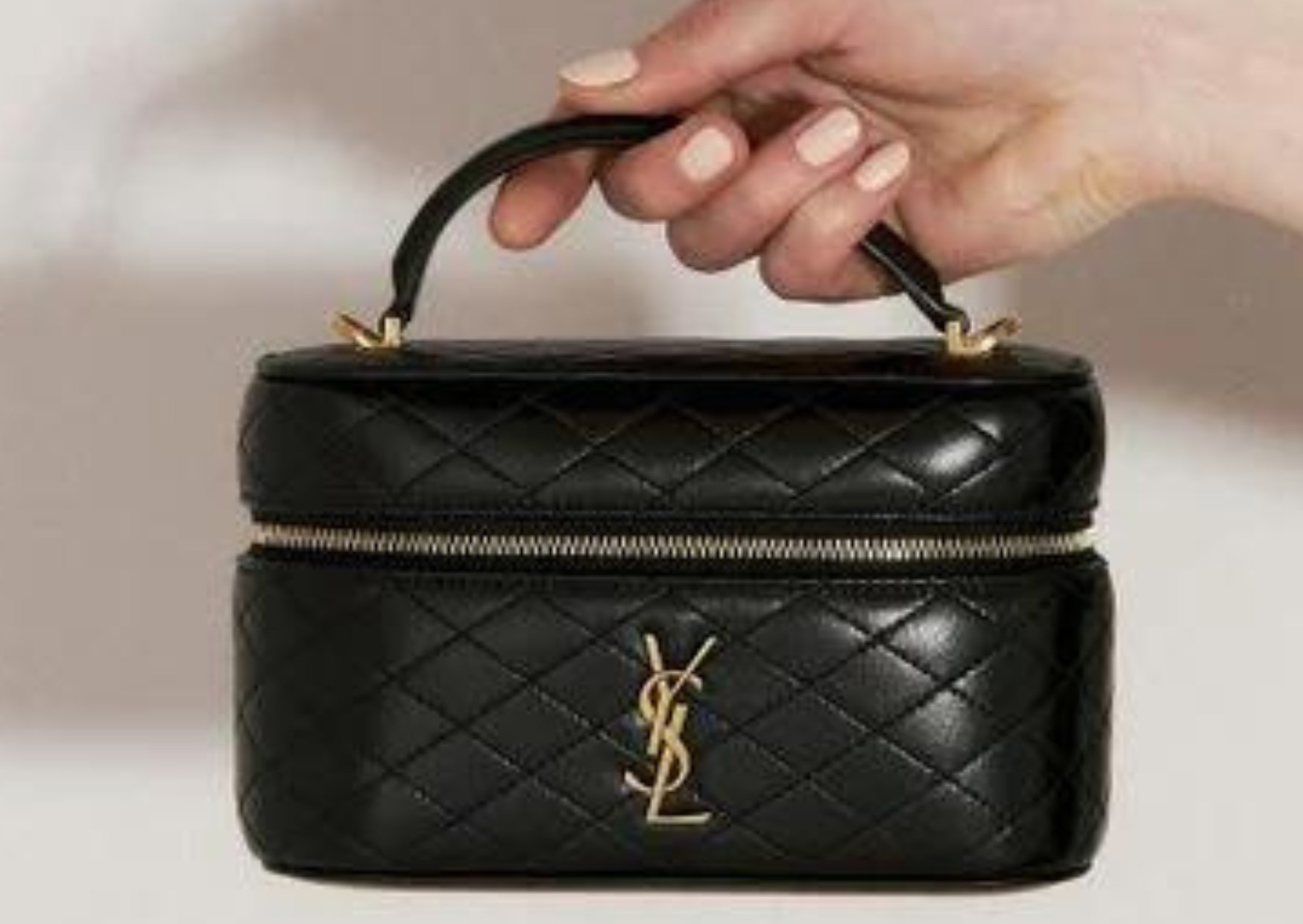 authentic real Saint Laurent, YSL Gaby Vanity Bag, designer luxury bags