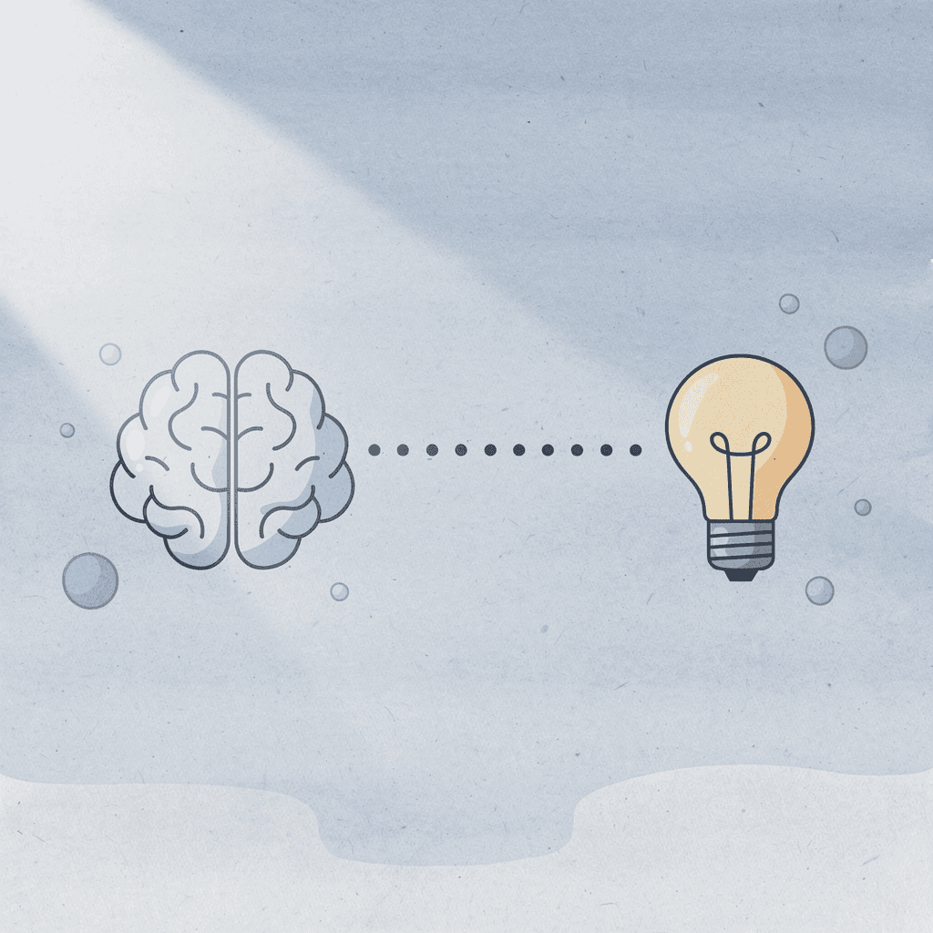  Book and brain icons connected by a dotted line showing emotional connections in learning