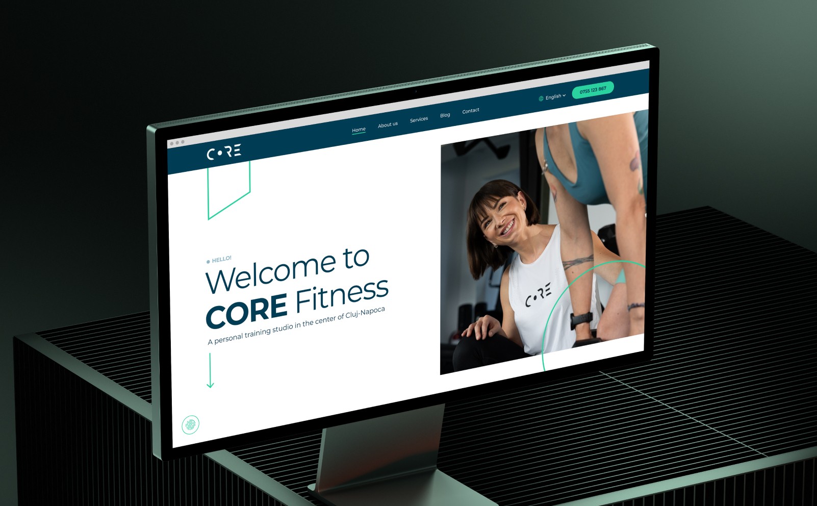 Wix Studio website design for fitness studio