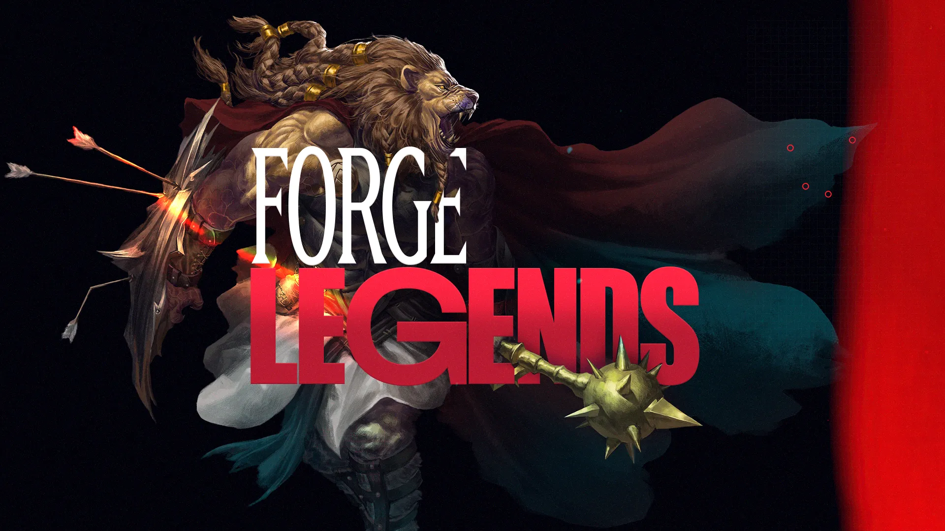 A stylized graphic featuring a character from a game, overlaid with the text "FORCE LEGENDS."