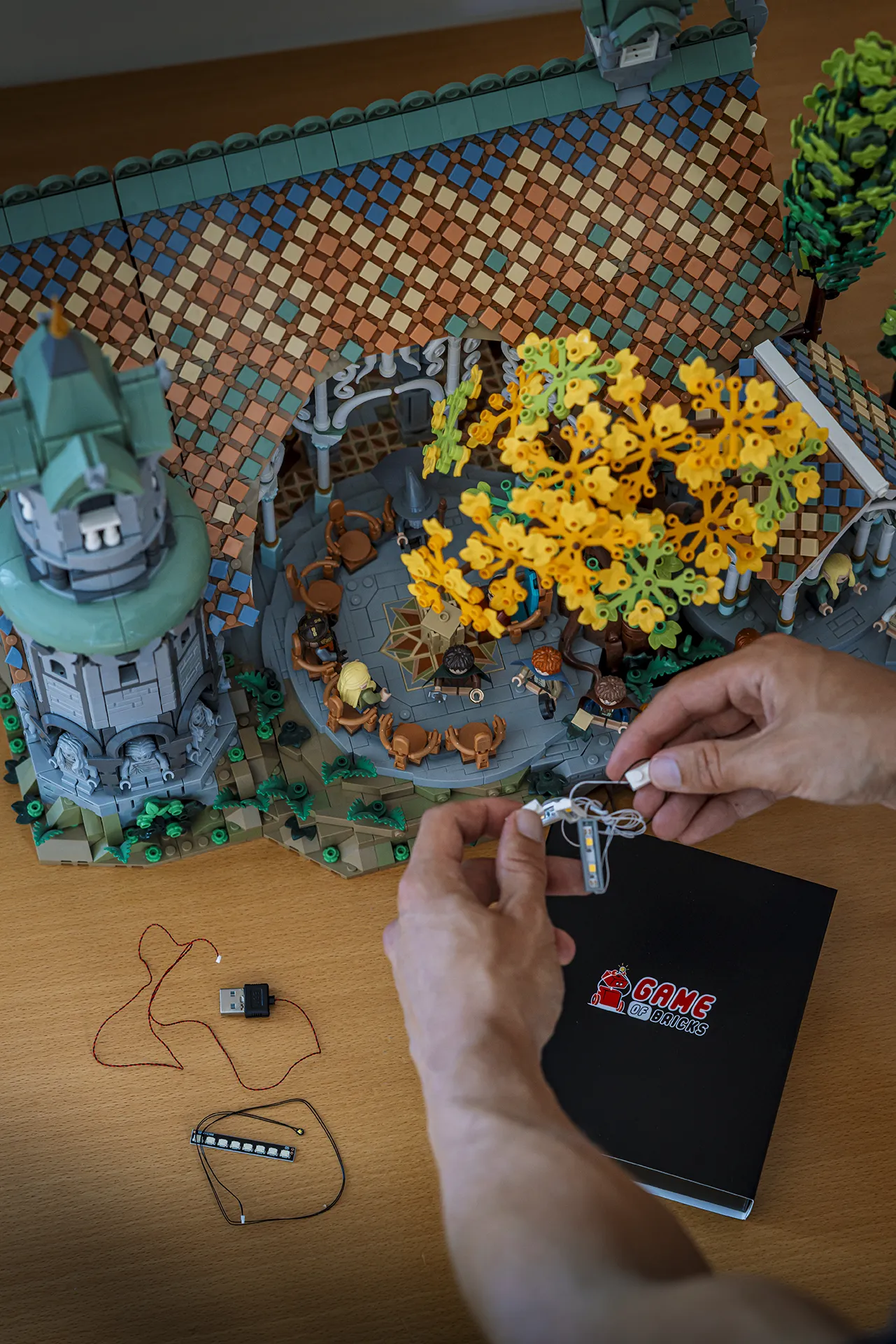  lyssett utviklet spesielt for LEGO-modeller