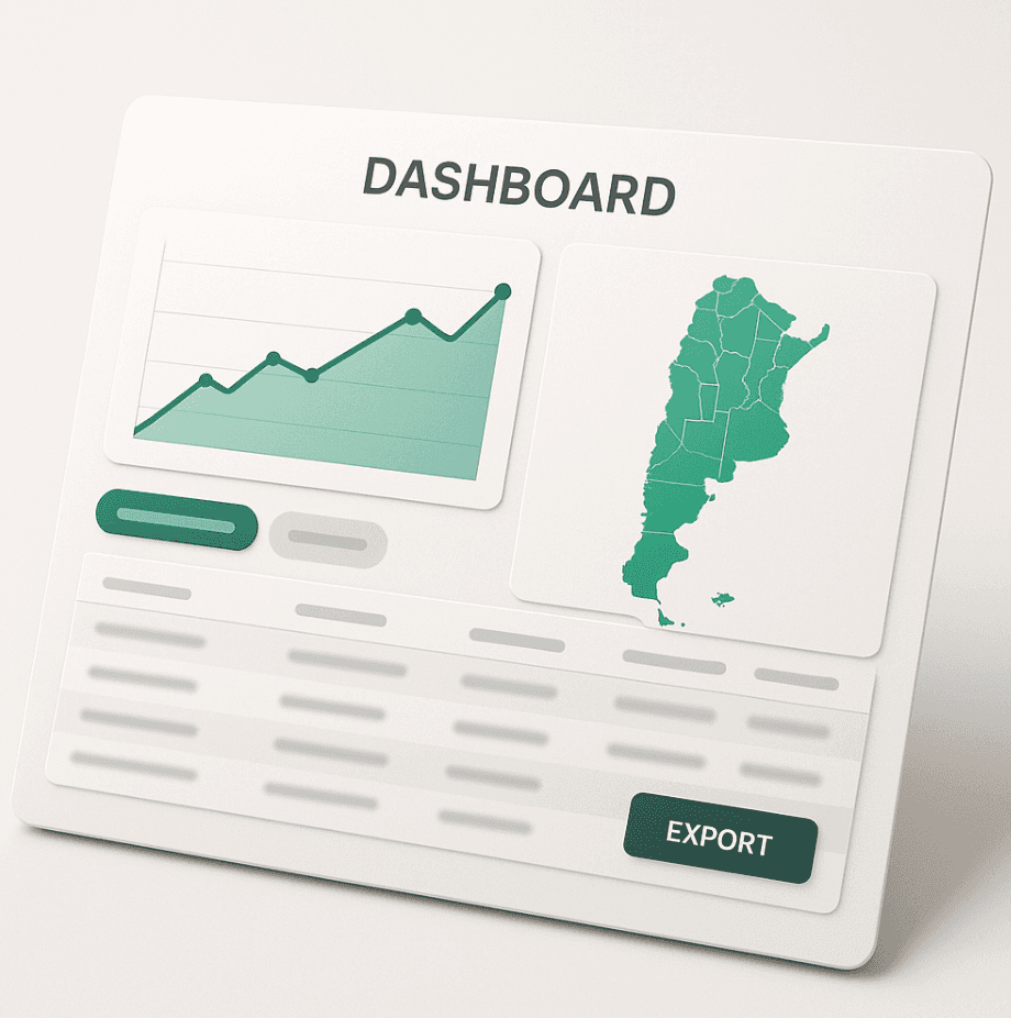 dashboard representativo para analisis