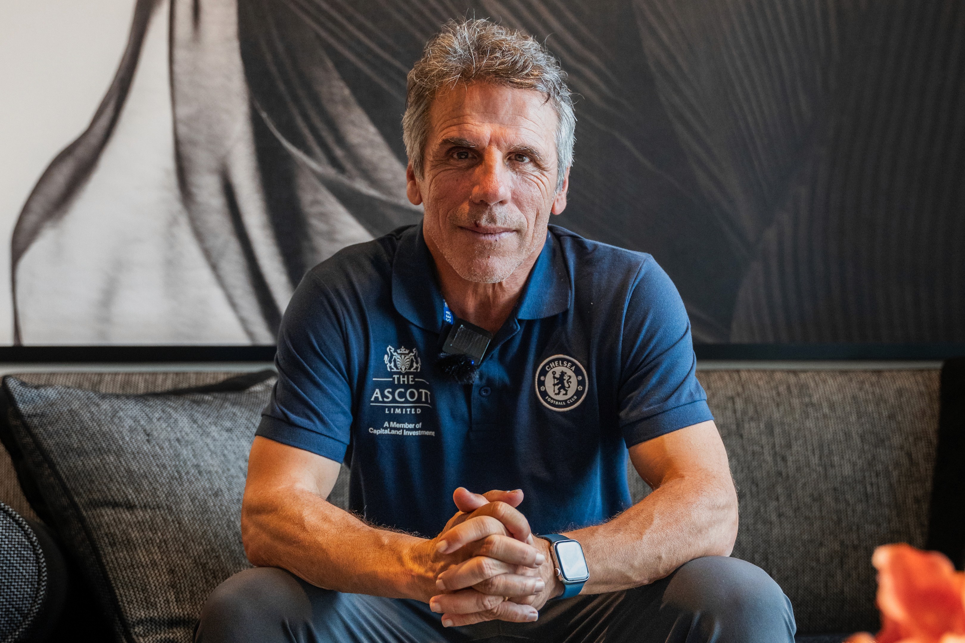 Gianfranco Zola posing for a portrait during the Famous CFC in Singapore 2024