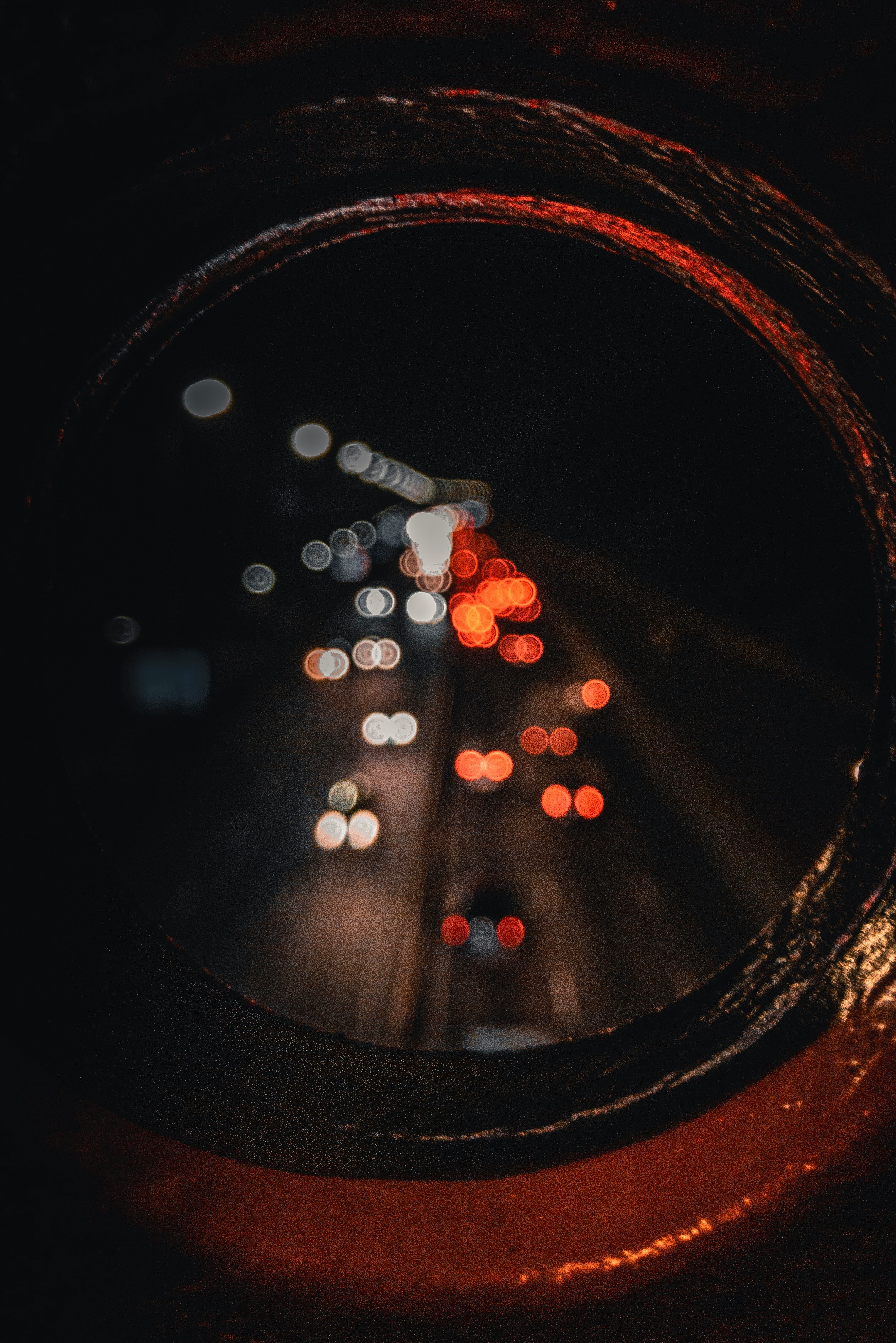view photo of cars in hole