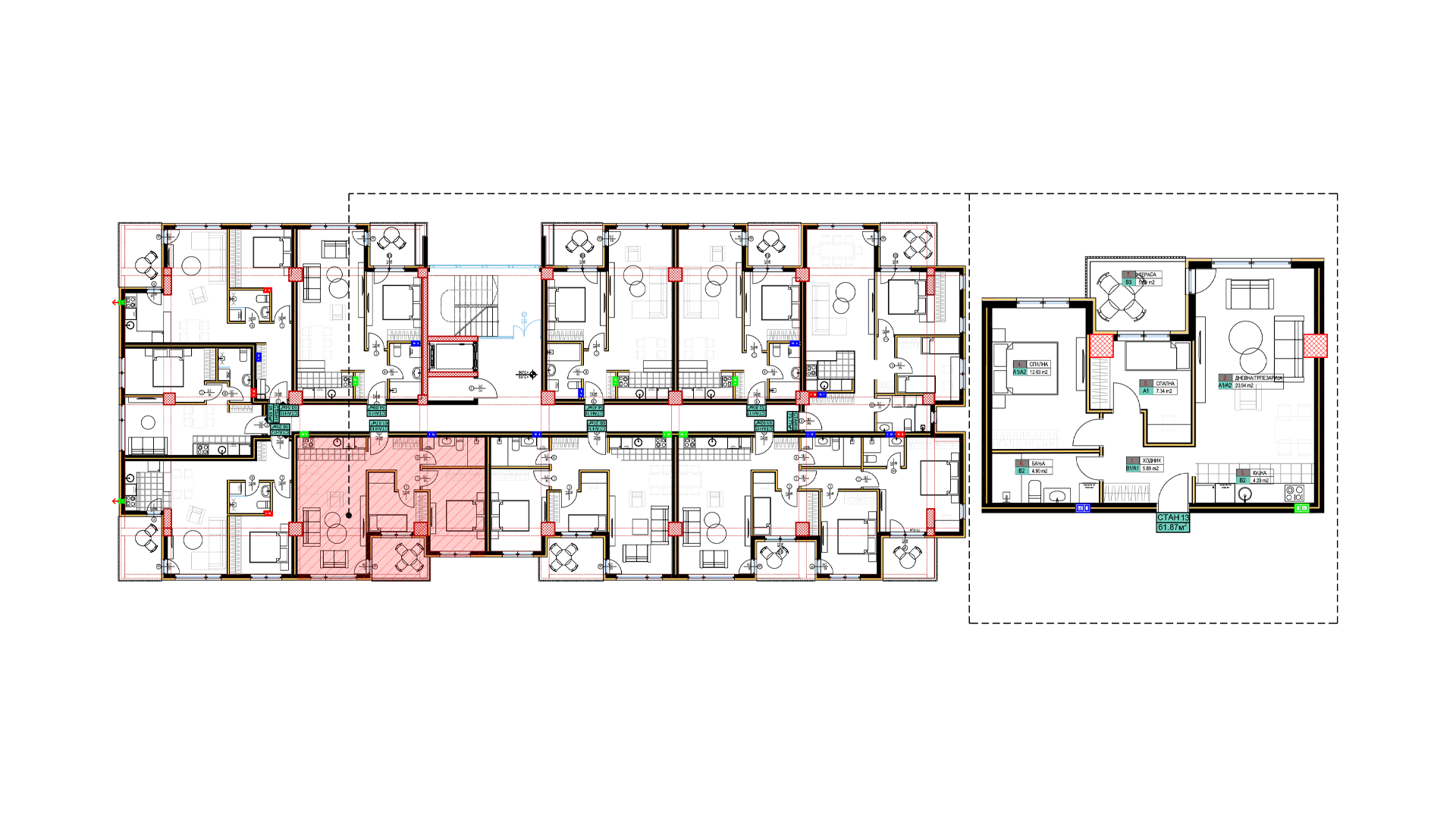 open space living room