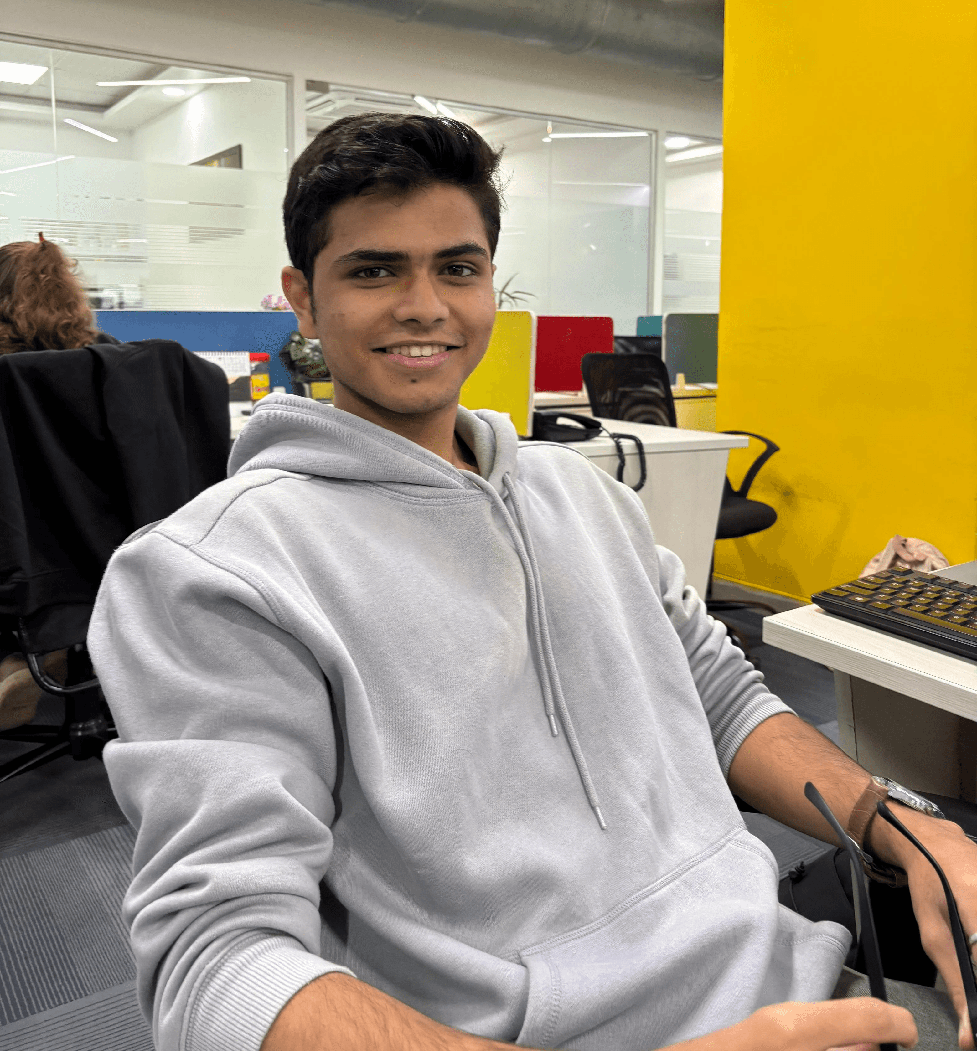 Portrait of portfolio creator – front view