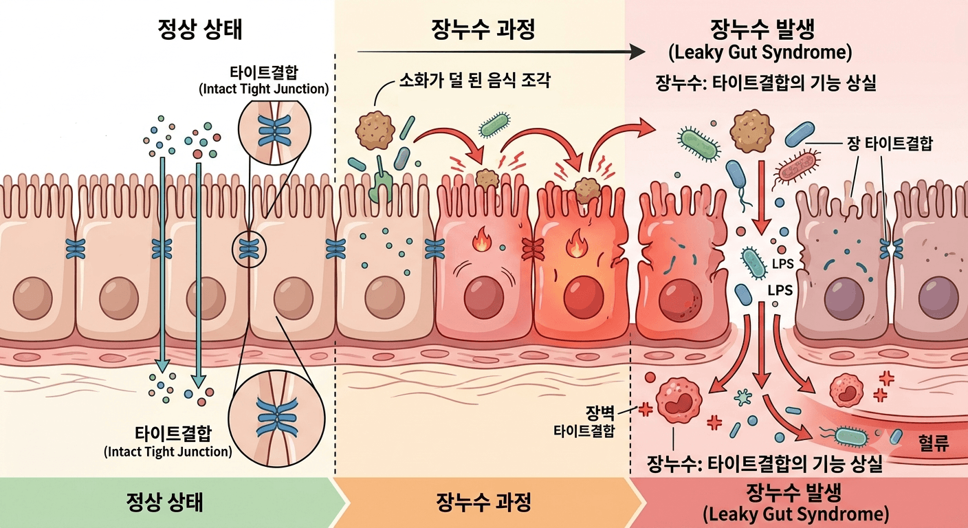 장누수와 다리쥐 -1 (만성 소화불량과 장누수가 만든 근육 경련)