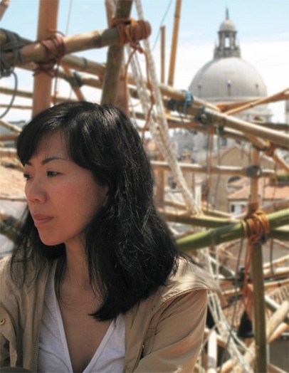 portrait of a woman facing away from the camera