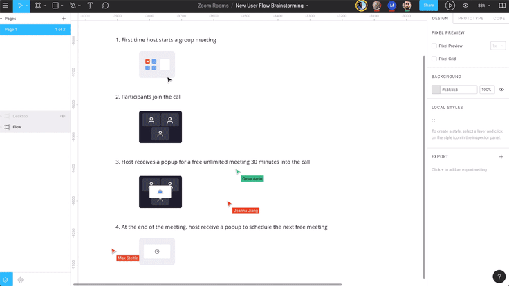 Team collaboration in Figma