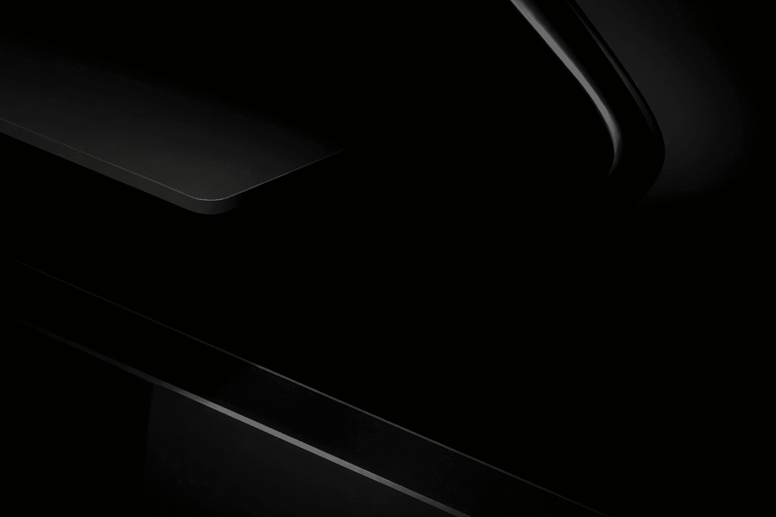 Abstract dark design with curved lines and a modern aesthetic, with highlights creating depth.