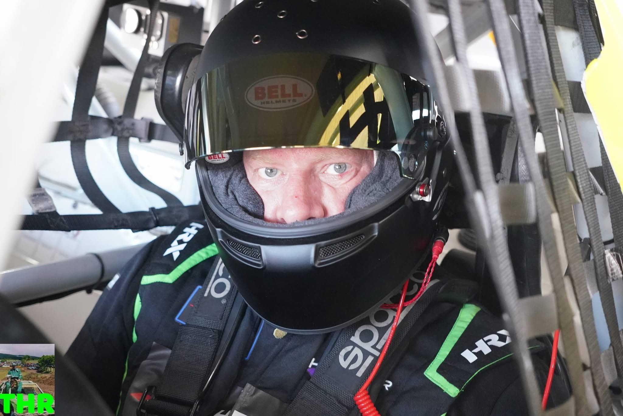 Henrik Peters behind the visor
