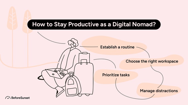 How to Stay Productive as a Digital Nomad?