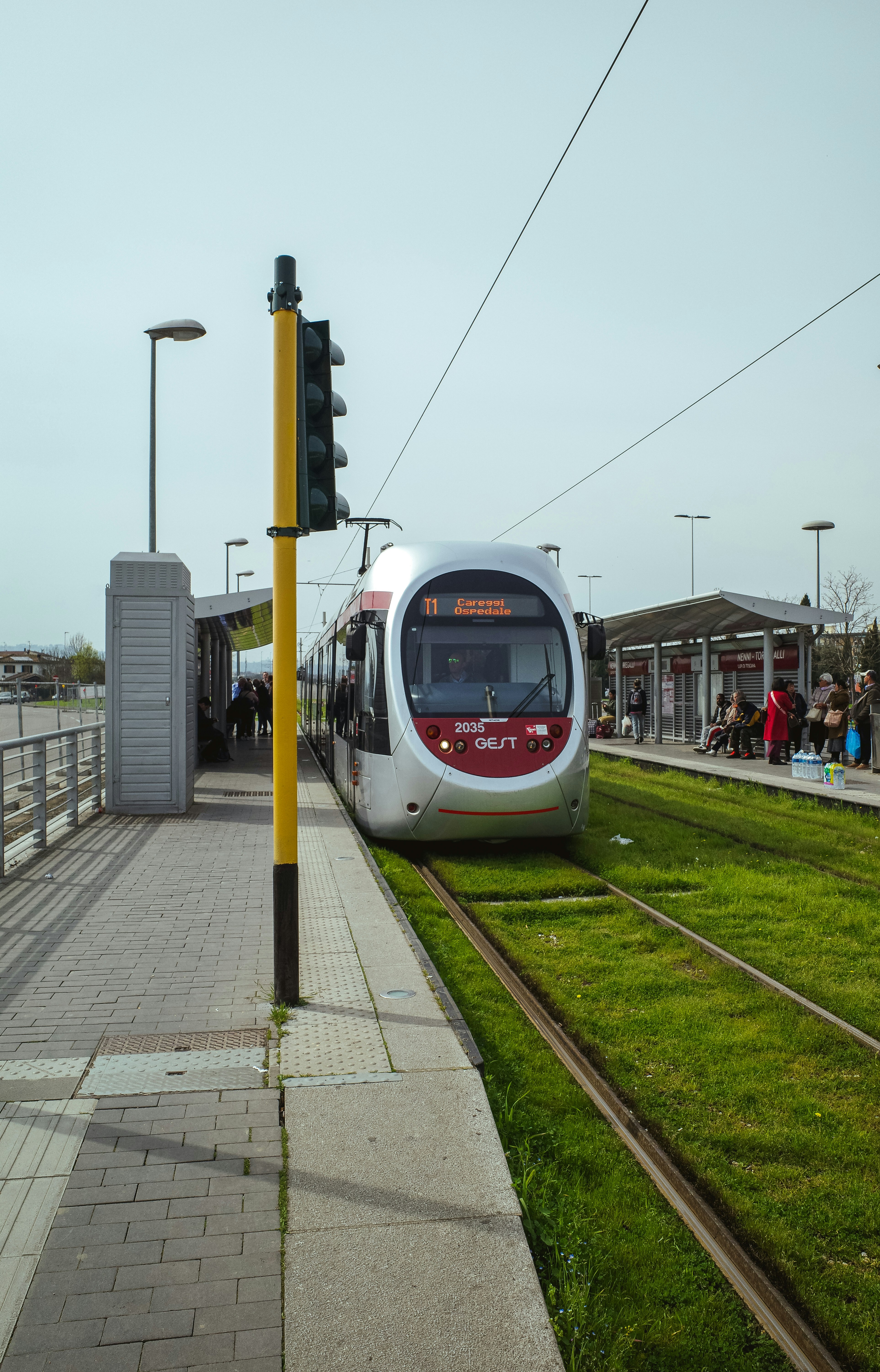 a train on the tracks at a train station