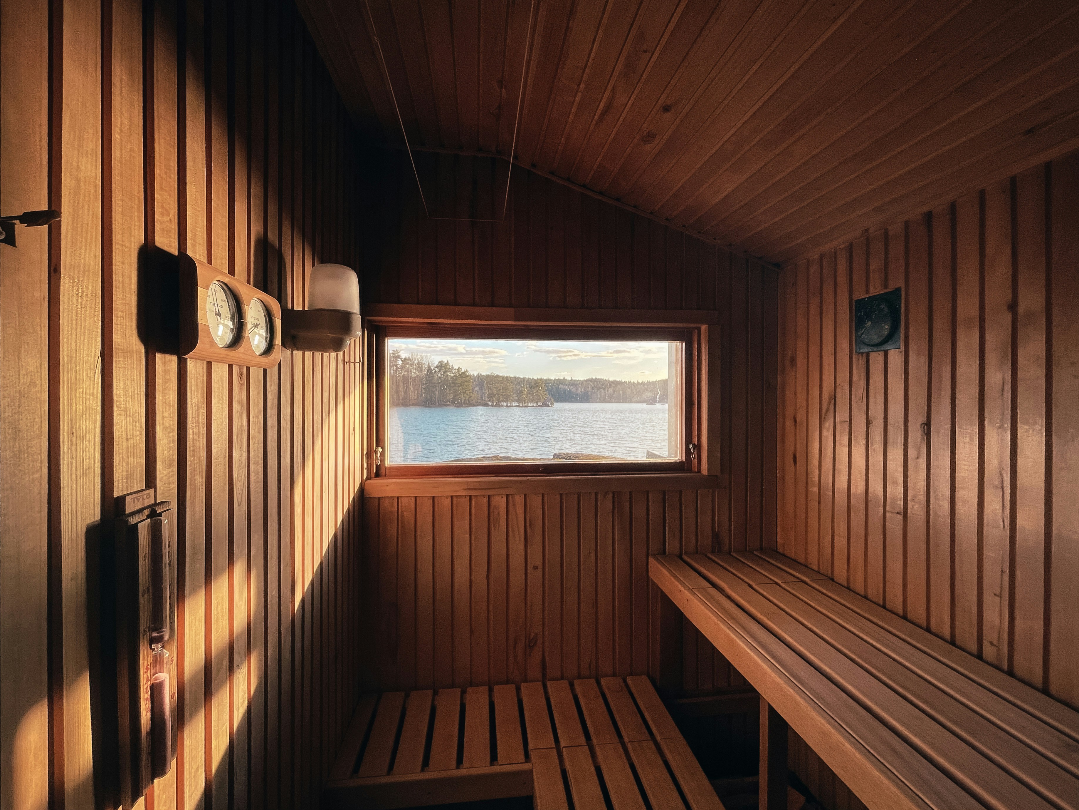 Sauna med udsigt til hav