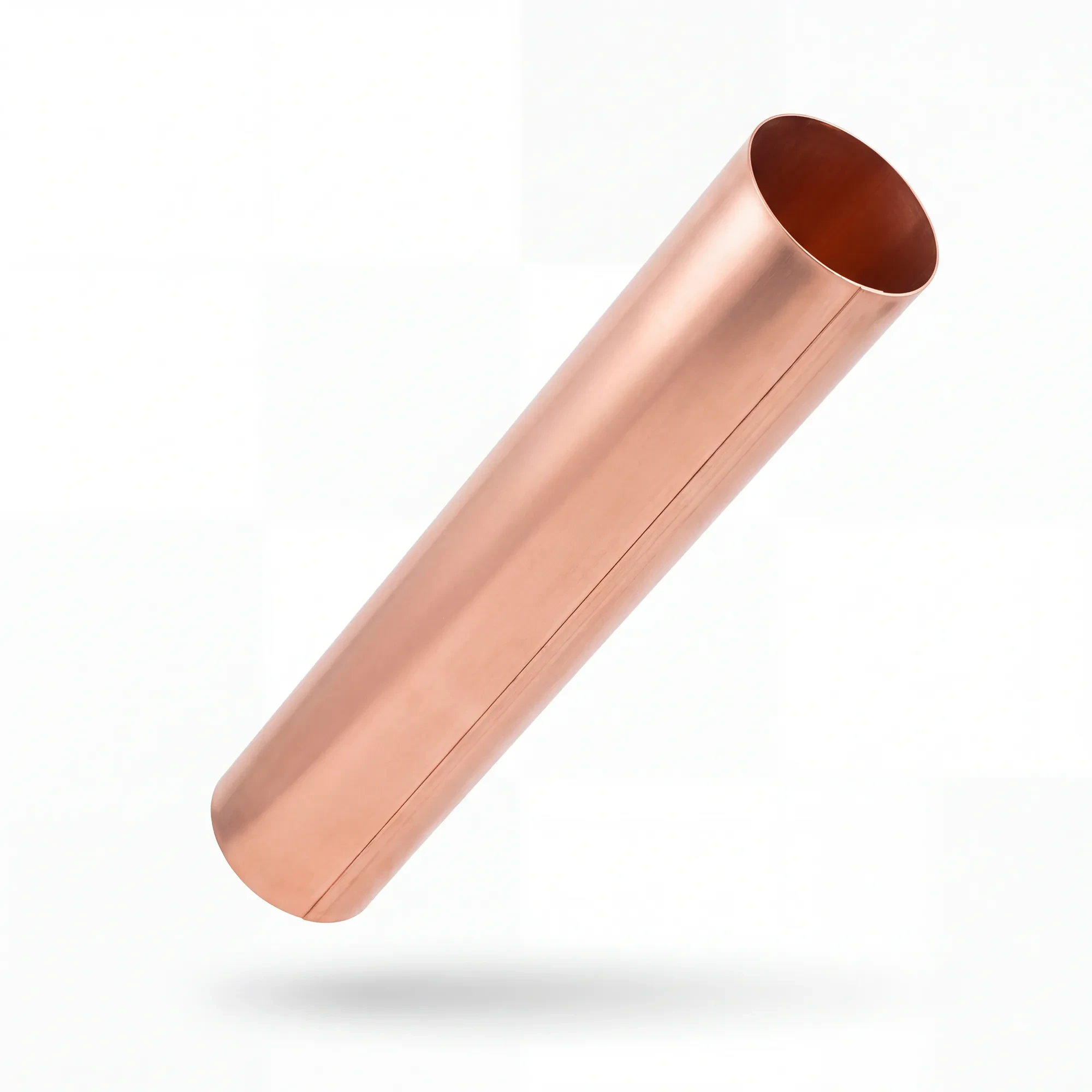 Smooth Round Copper Downspout