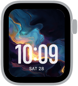 chromatic drift Apple Watch face preview 1 featuring abstract, gradient, and modern.